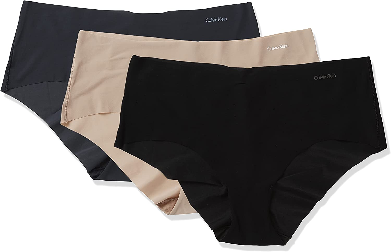 Calvin Klein Women'S Invisibles Hipster Multipack Panty Apparel & Accessories > Clothing > Underwear & Socks > Underwear Calvin Klein Black/Light Caramel/Speakeasy X-Large
