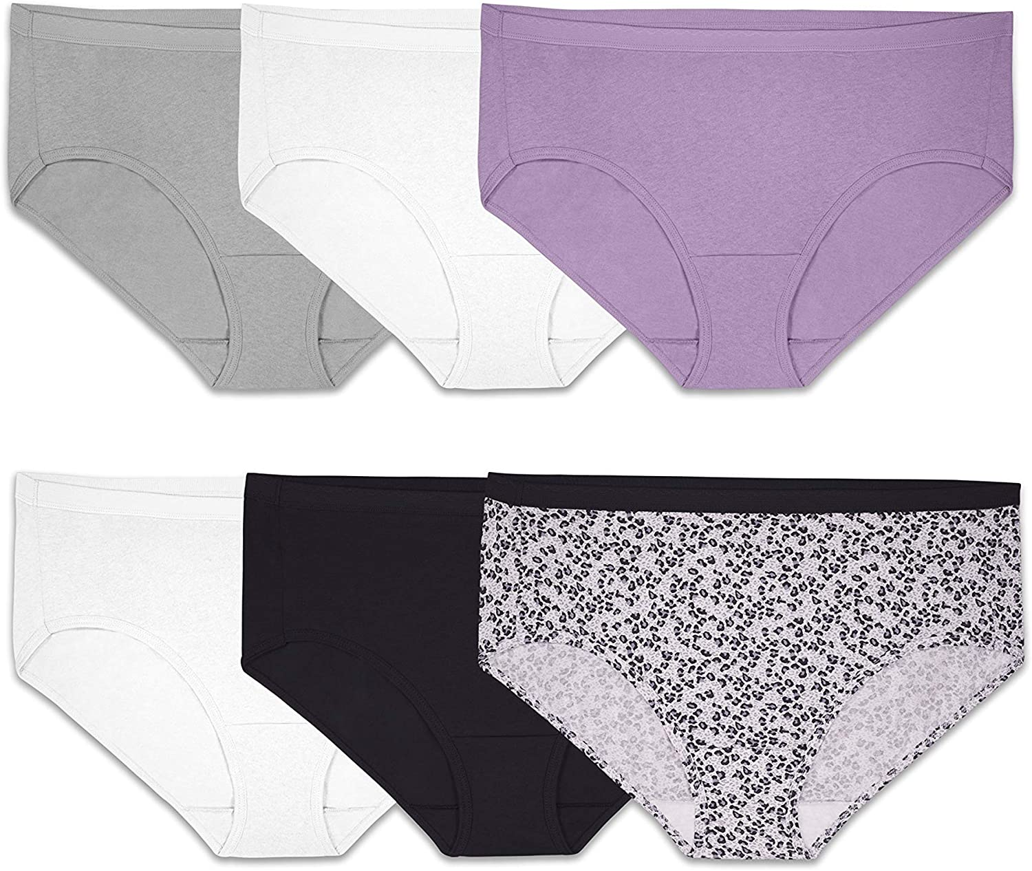 Fruit of the Loom Women'S Tag Free Cotton Hipster Panties (Regular & plus Size) Apparel & Accessories > Clothing > Underwear & Socks > Underwear Fruit of the Loom Plus Size Hipster - 6 Pack - Assorted Color Plus Size Hipster 11