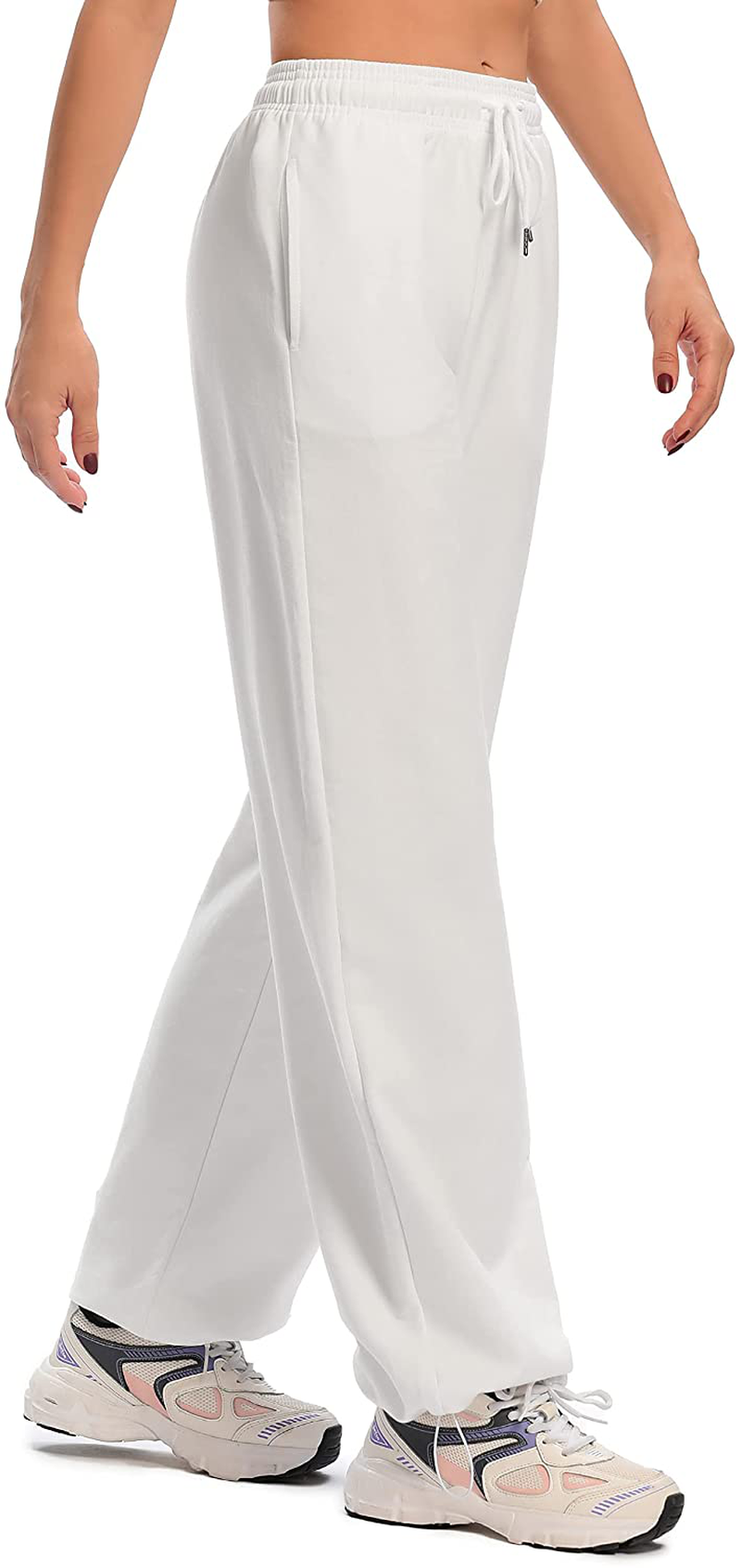 Cakcton Women'S Sweatpants with Pockets Joggers High Waisted Loose Workout Yoga Lounge Drawstring Active Casual Sports Pants Apparel & Accessories > Clothing > Activewear Kylie Max
