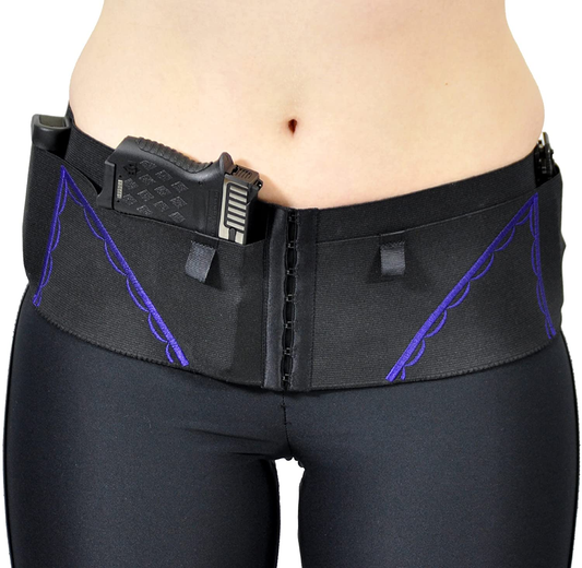 Can Can Concealment Hip Hugger Classic Holster – Ambidextrous Women’S Compression Holster for Concealed Carry- IWB / OWB Gun Holster Apparel & Accessories > Clothing > Underwear & Socks > Underwear Can Can Concealment Purple Small