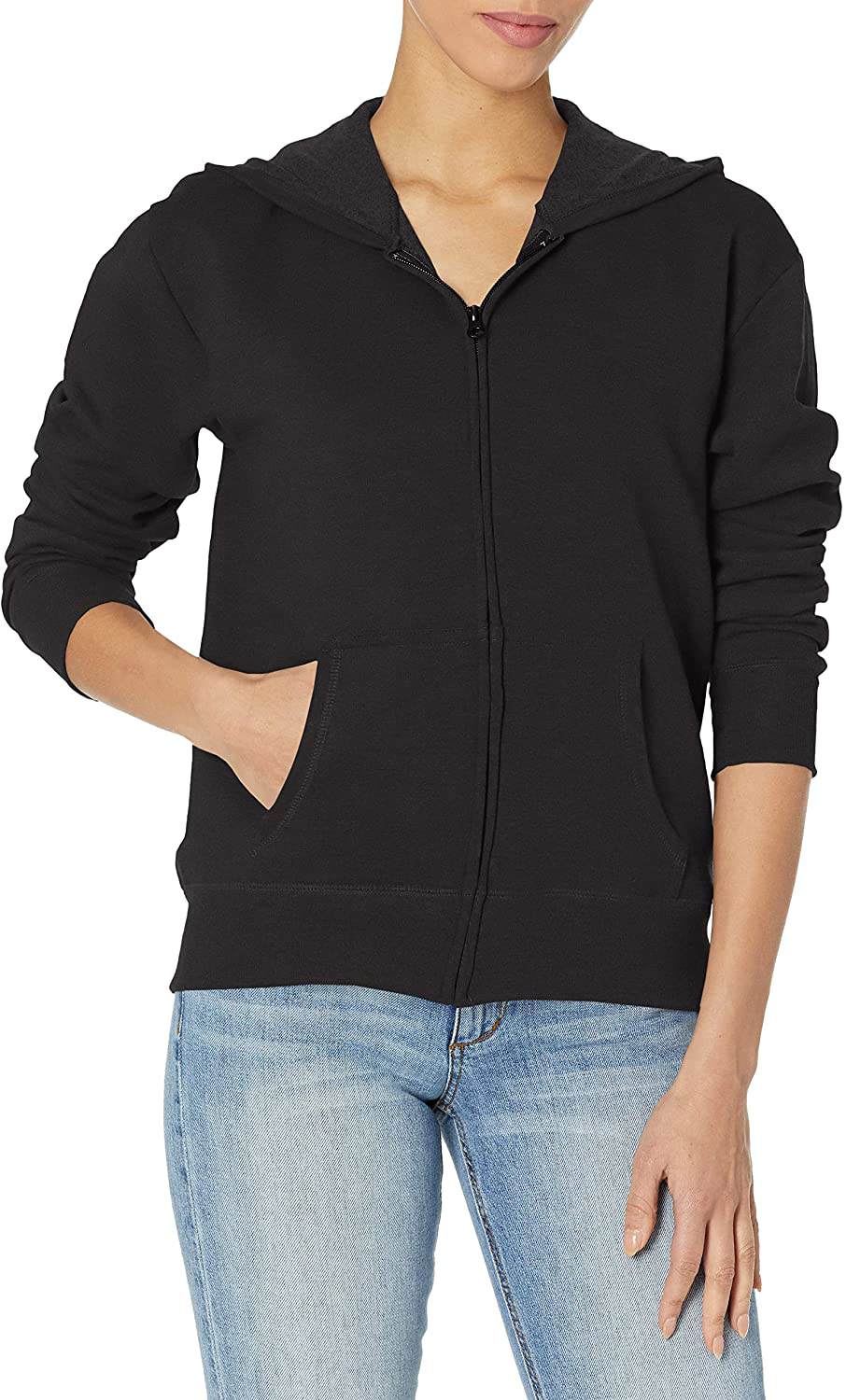 Hanes Women'S Ecosmart Full-Zip Hoodie Sweatshirt Apparel & Accessories > Clothing > Activewear Kylie Max