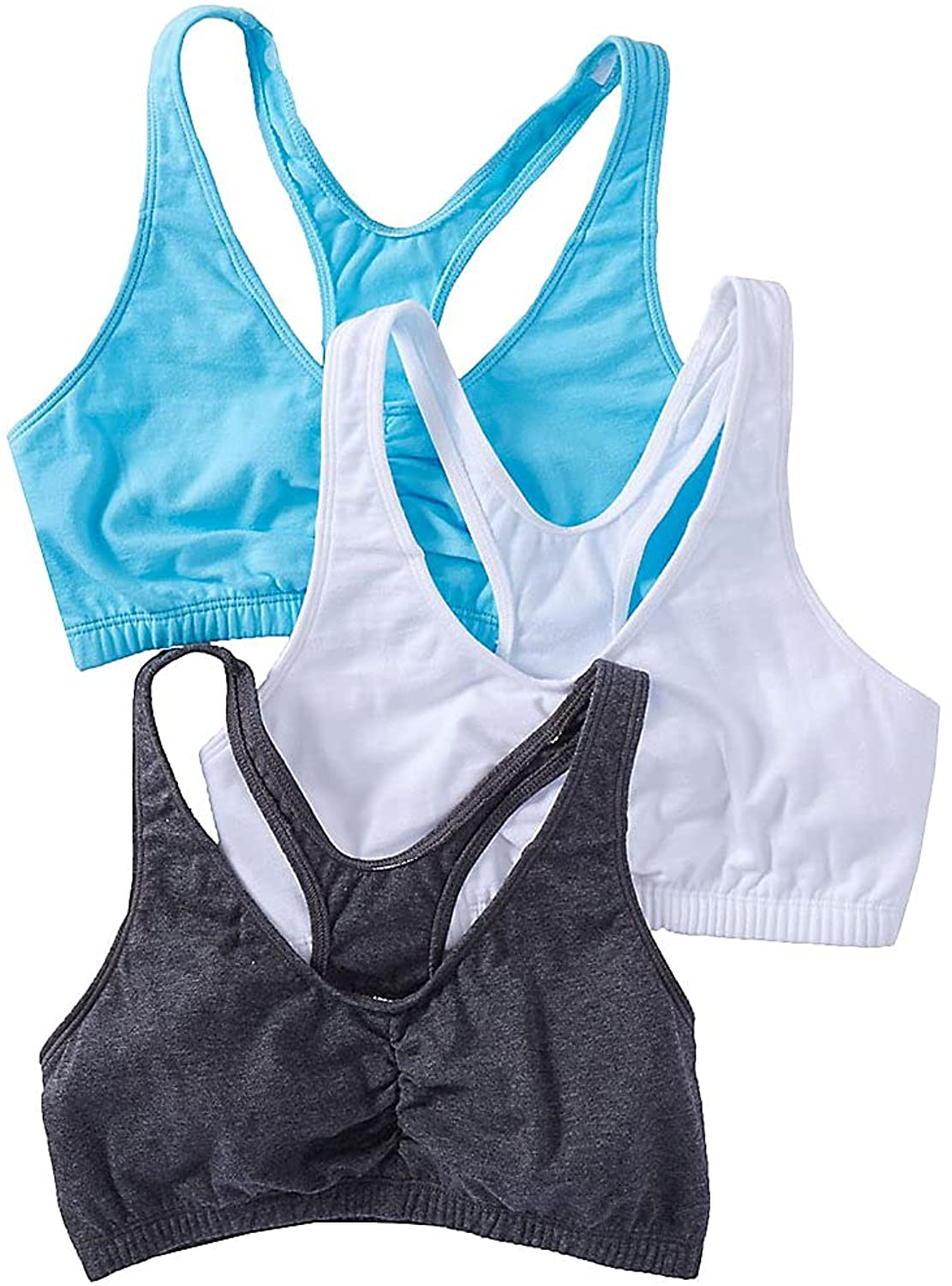 Fruit of the Loom Women'S Shirred Front Racerback Bra Apparel & Accessories > Clothing > Underwear & Socks > Bras Kylie Max