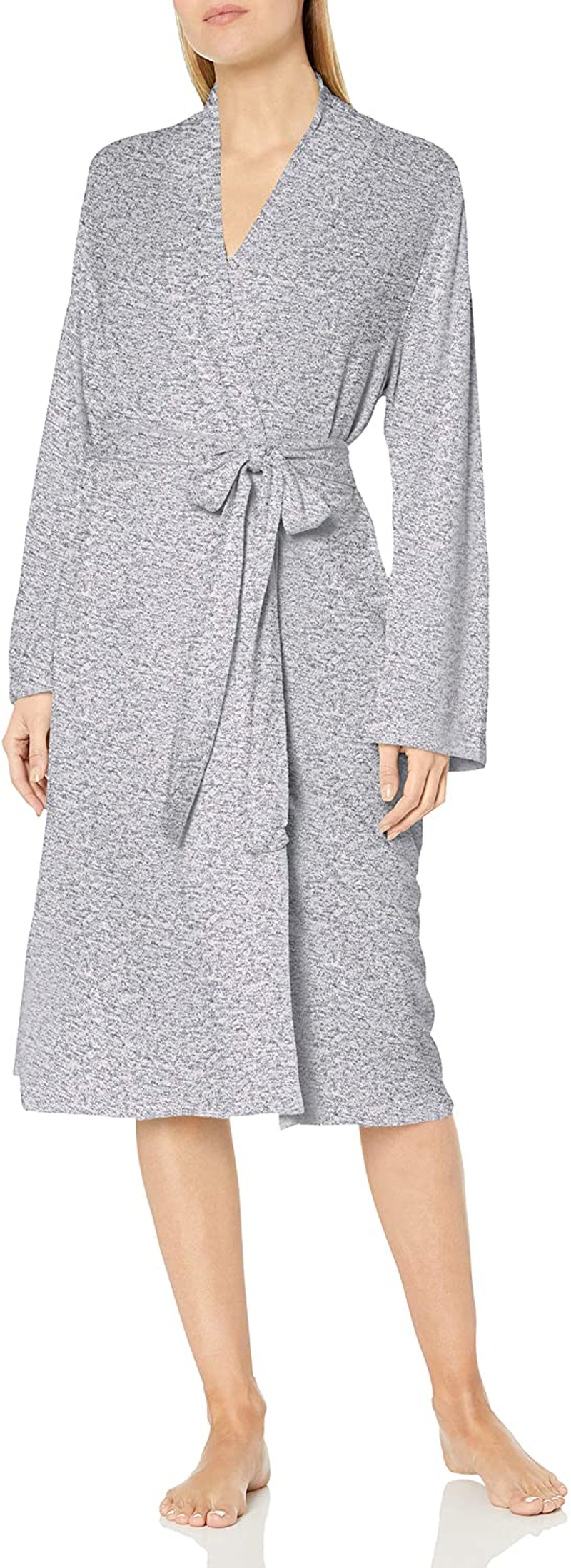 N Natori Women'S Soho Brush Robe Apparel & Accessories > Clothing > Sleepwear & Loungewear > Robes N Natori Heather Night Blue X-Large