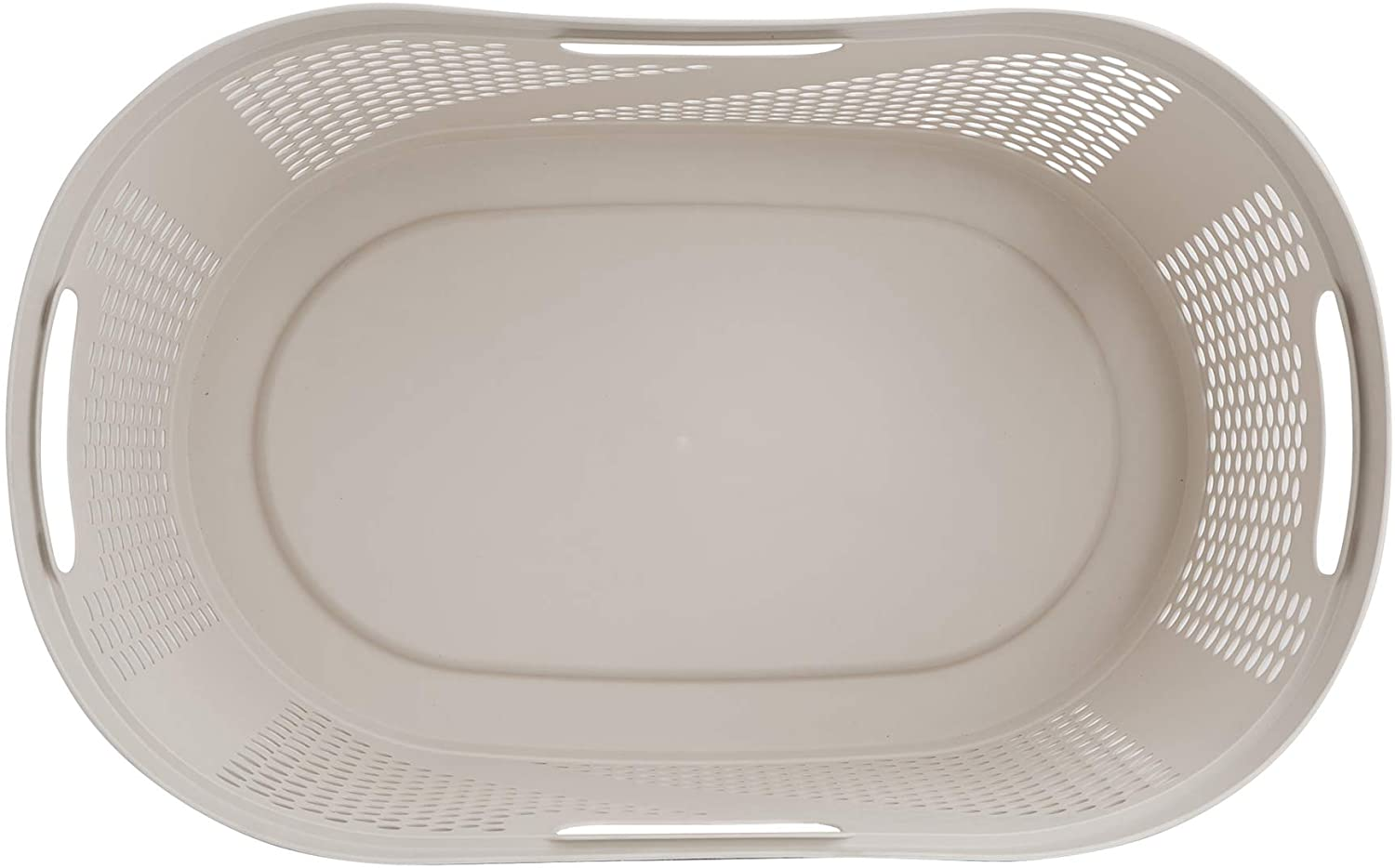 Mind Reader HHAMP40-IVO, Laundry, Storage, Bathroom, Bedroom, Home, Ivory 40 Liter Clothes Basket Apparel & Accessories > Clothing > Underwear & Socks > Underwear Mind Reader