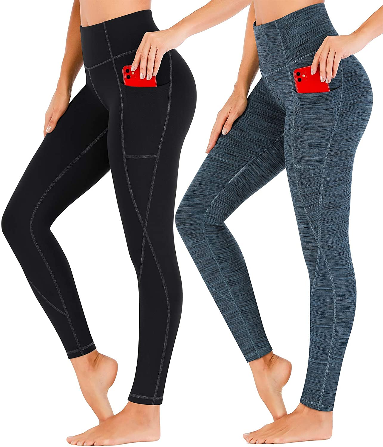 Heathyoga Yoga Pants for Women with Pockets High Waisted Leggings with Pockets for Women Workout Leggings for Women Apparel & Accessories > Clothing > Underwear & Socks > Shapewear Heathyoga