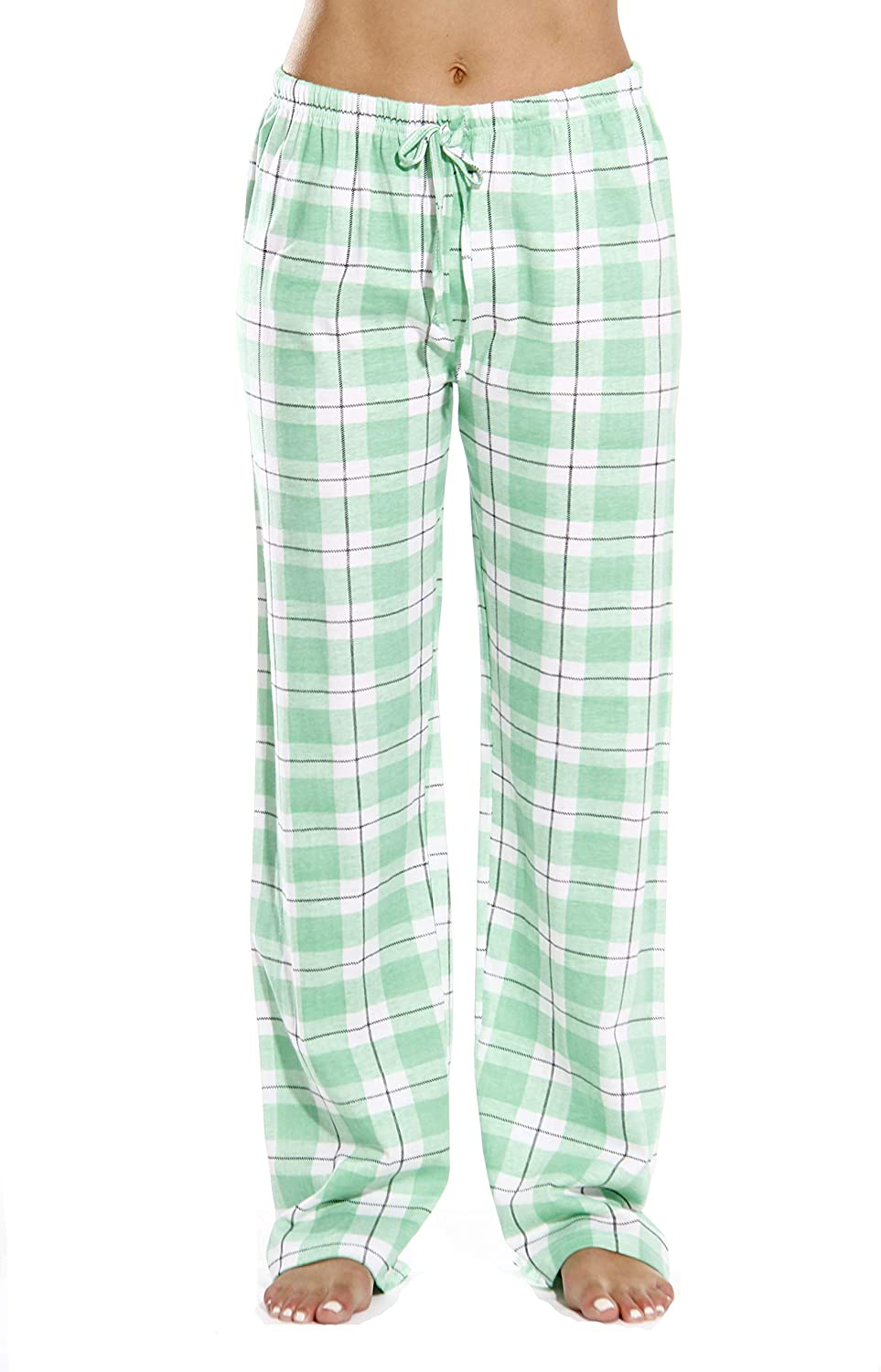 Just Love 100% Cotton Jersey Women Plaid Pajama Pants Sleepwear Apparel & Accessories > Clothing > Sleepwear & Loungewear > Pajamas Kylie Max