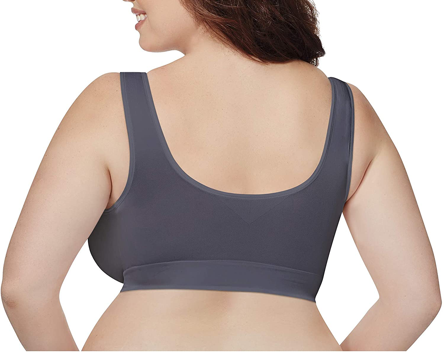 JUST MY SIZE Women'S Pure Comfort Front Close Wirefree Bra MJ1274 Apparel & Accessories > Clothing > Underwear & Socks > Bras Kylie Max