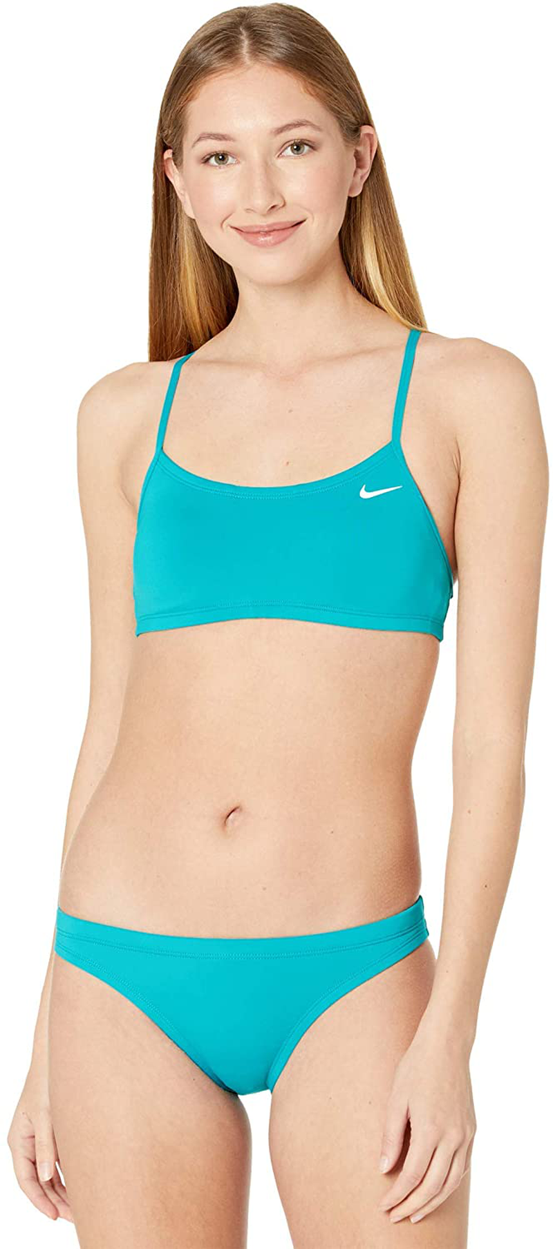 Nike Essential Racerback Bikini Set Apparel & Accessories > Clothing > Swimwear Nike Aquamarine X-Large