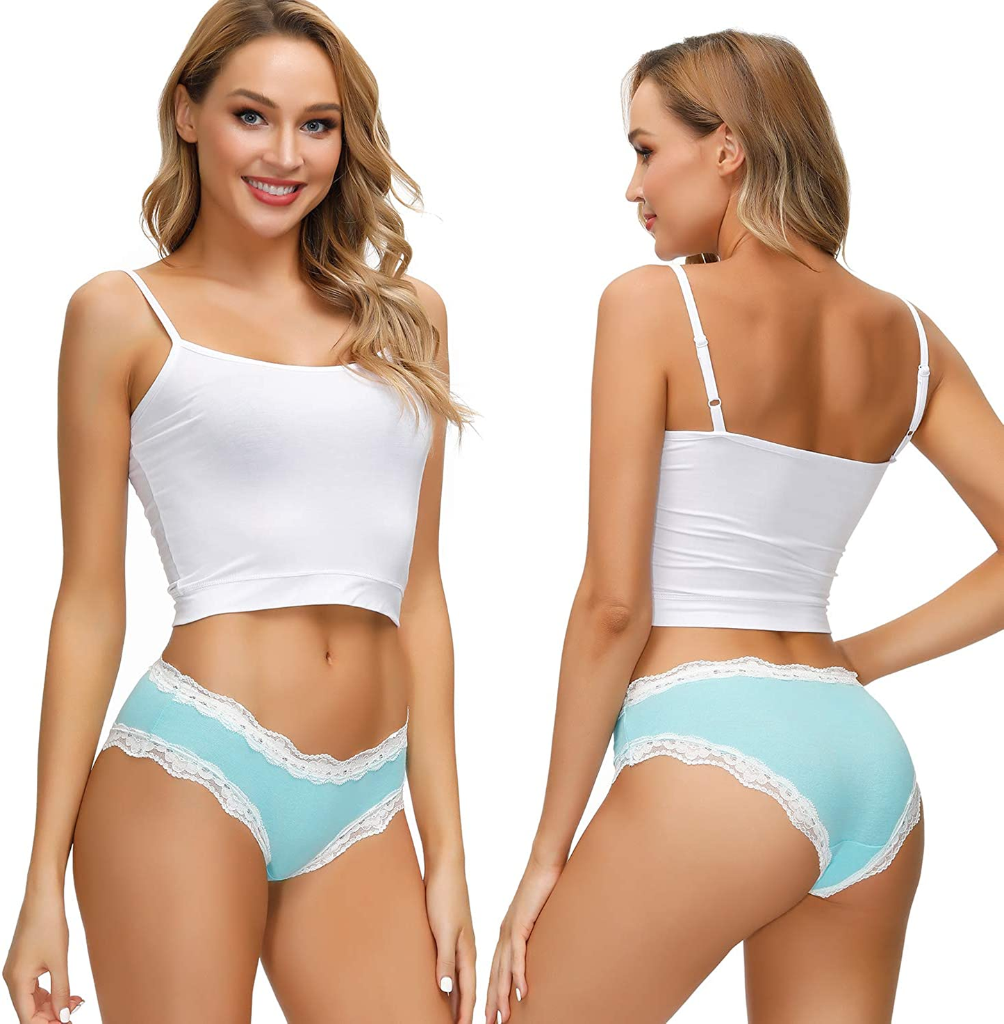 LYYTHAVON Women’S Underwear Soft Breathable Cotton Brief Ladies Panties 5-Pack Apparel & Accessories > Clothing > Underwear & Socks > Underwear LYYTHAVON