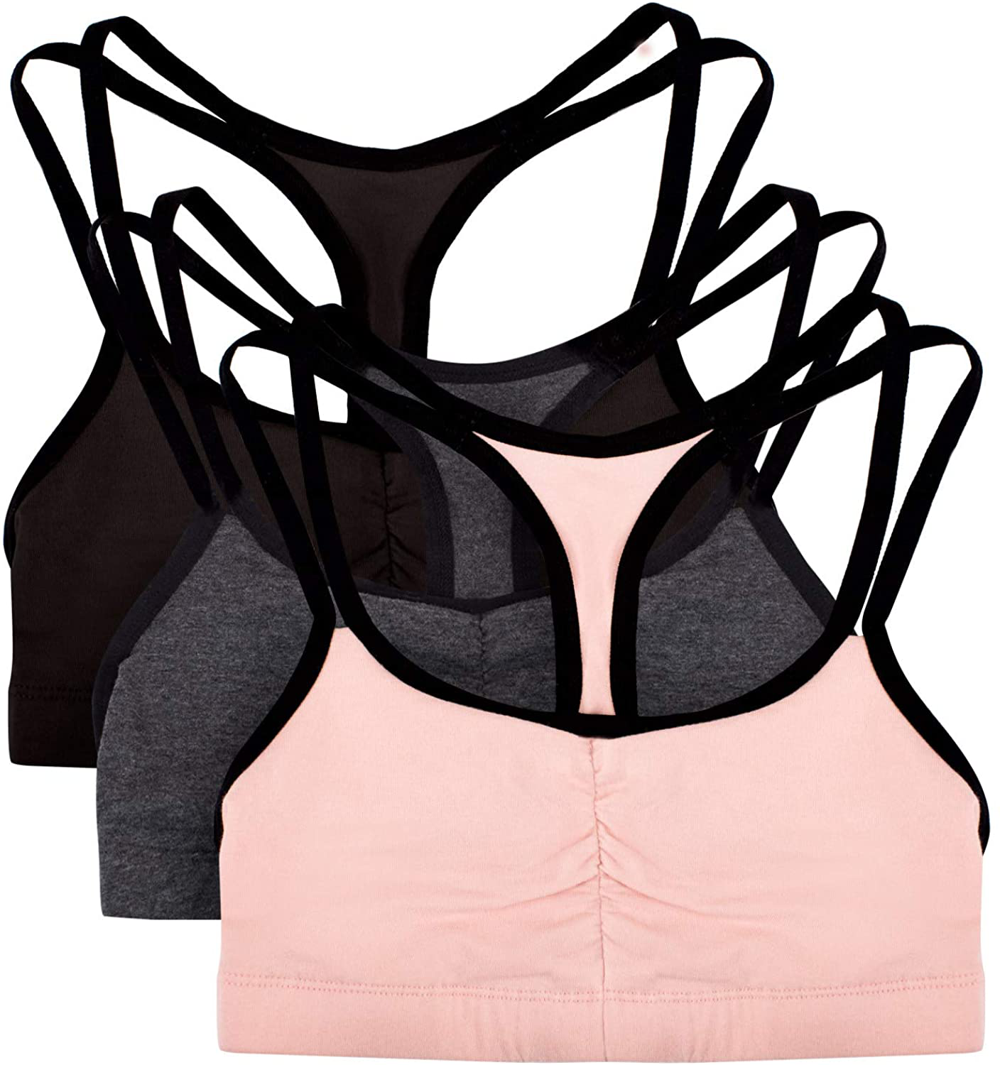 Fruit of the Loom Women'S Spaghetti Strap Cotton Pullover Sports Bra Apparel & Accessories > Clothing > Underwear & Socks > Bras Kylie Max