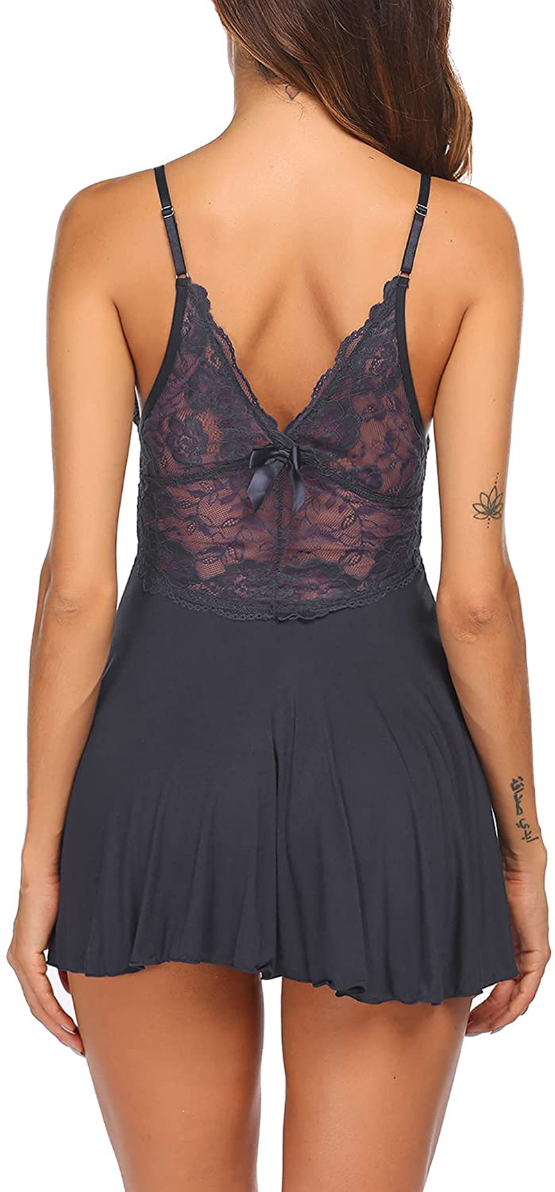 Avidlove Women Lingerie Sexy Chemise Nightgown Lace Babydoll Full Slip Dress Sleepwear Apparel & Accessories > Clothing > Underwear & Socks > Lingerie Kylie Max