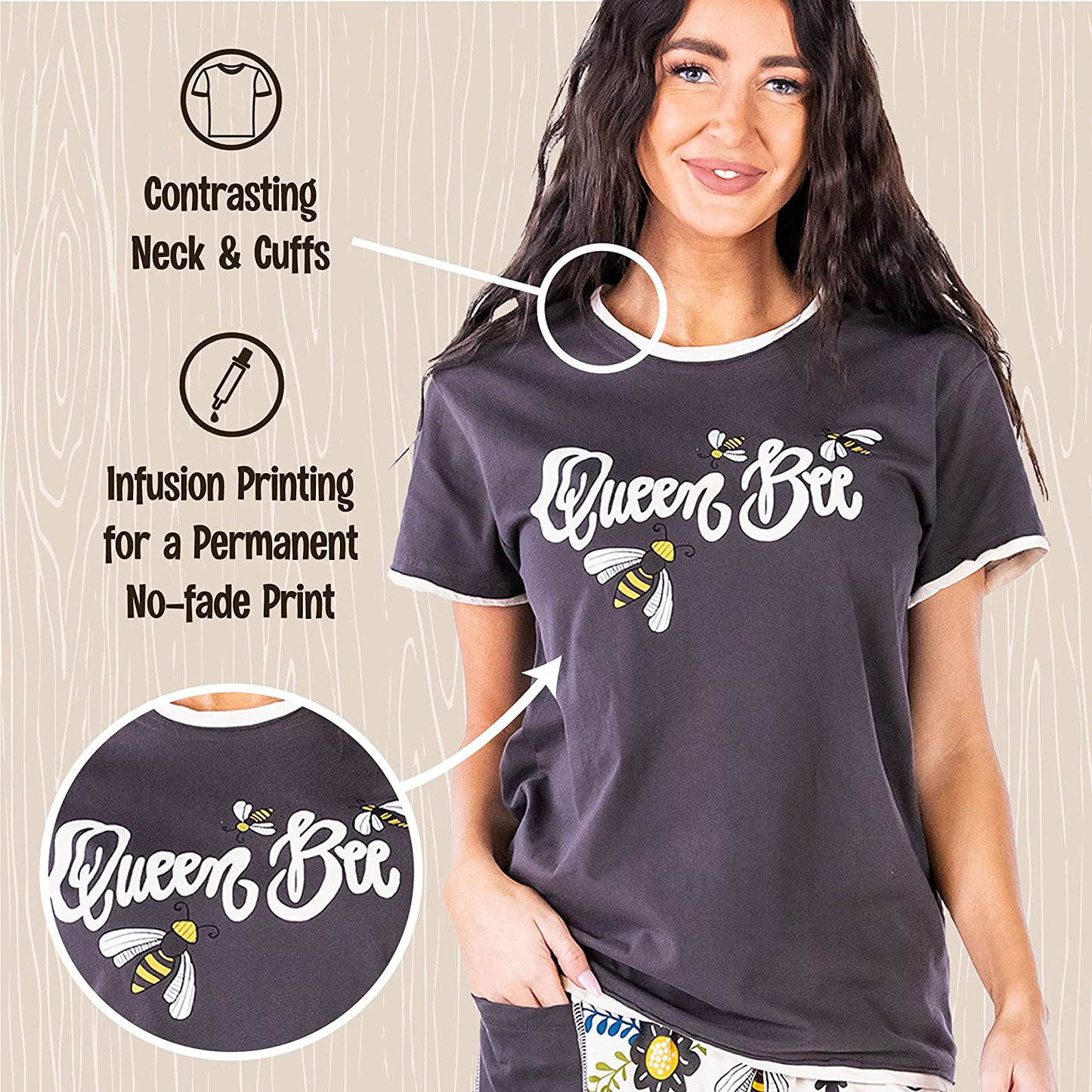 Lazy One Pajamas for Women, Cute Pajama Pants and Top Separates Apparel & Accessories > Clothing > Sleepwear & Loungewear > Pajamas Kylie Max