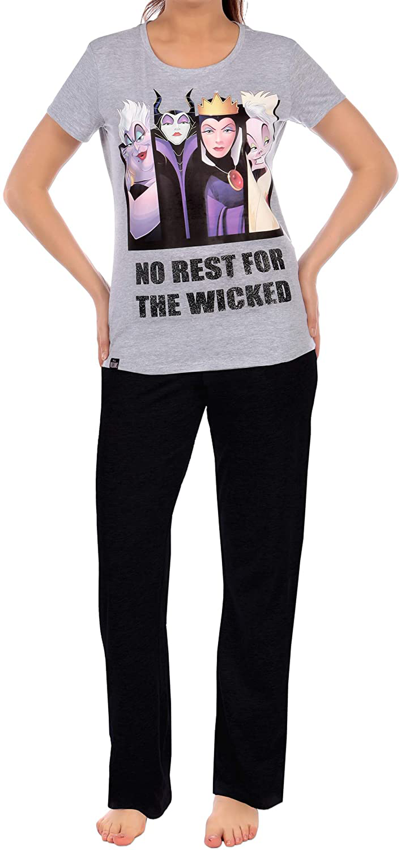 Disney Womens Villains Pajamas Apparel & Accessories > Clothing > Sleepwear & Loungewear > Pajamas Disney Small