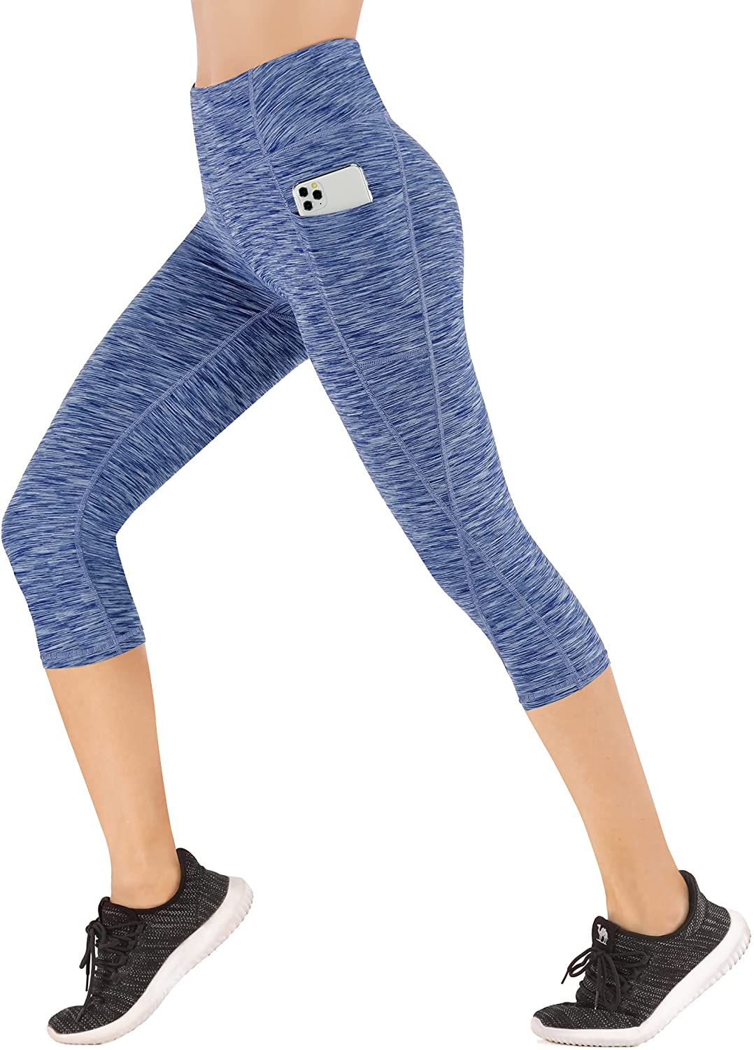 Heathyoga Yoga Pants for Women with Pockets High Waisted Leggings with Pockets for Women Workout Leggings for Women Apparel & Accessories > Clothing > Underwear & Socks > Shapewear Heathyoga Capris Ocean Medium