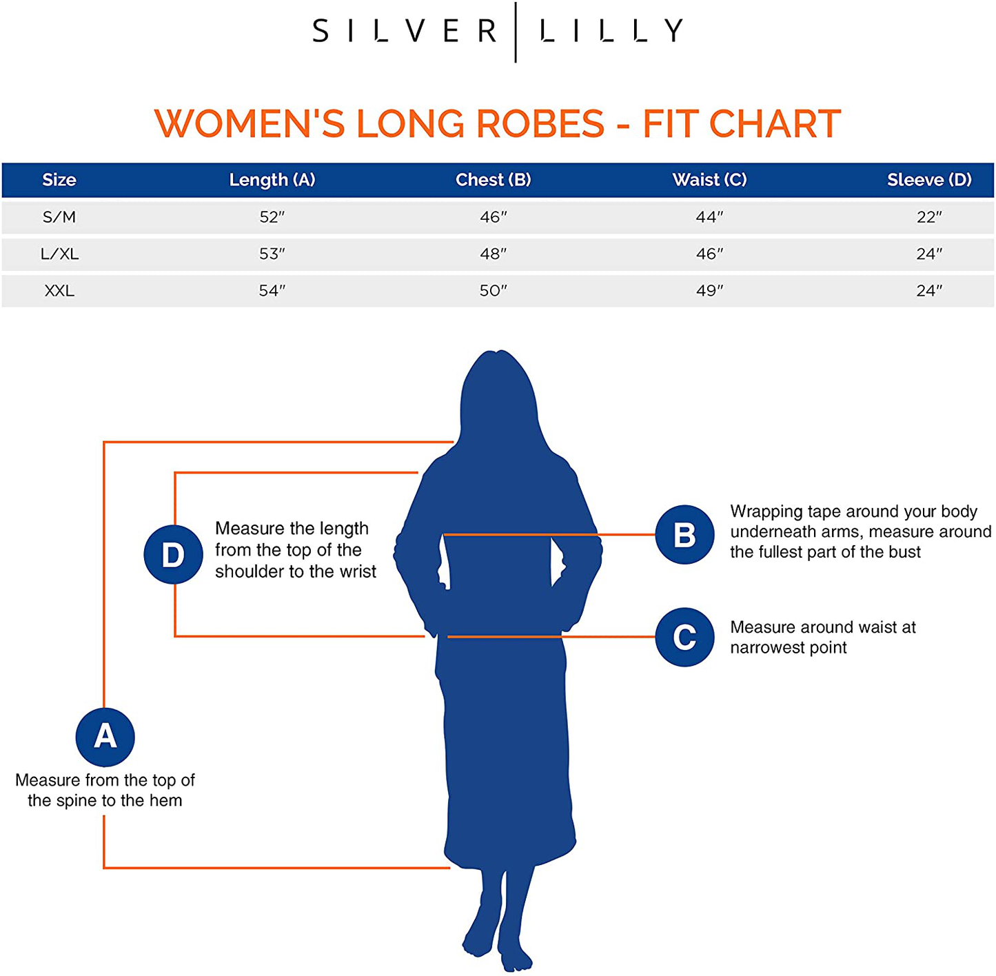 Silver Lilly Womens Robe - Plush Fleece Bathrobe - Full Length with Shawl Collar Apparel & Accessories > Clothing > Sleepwear & Loungewear > Robes Kylie Max