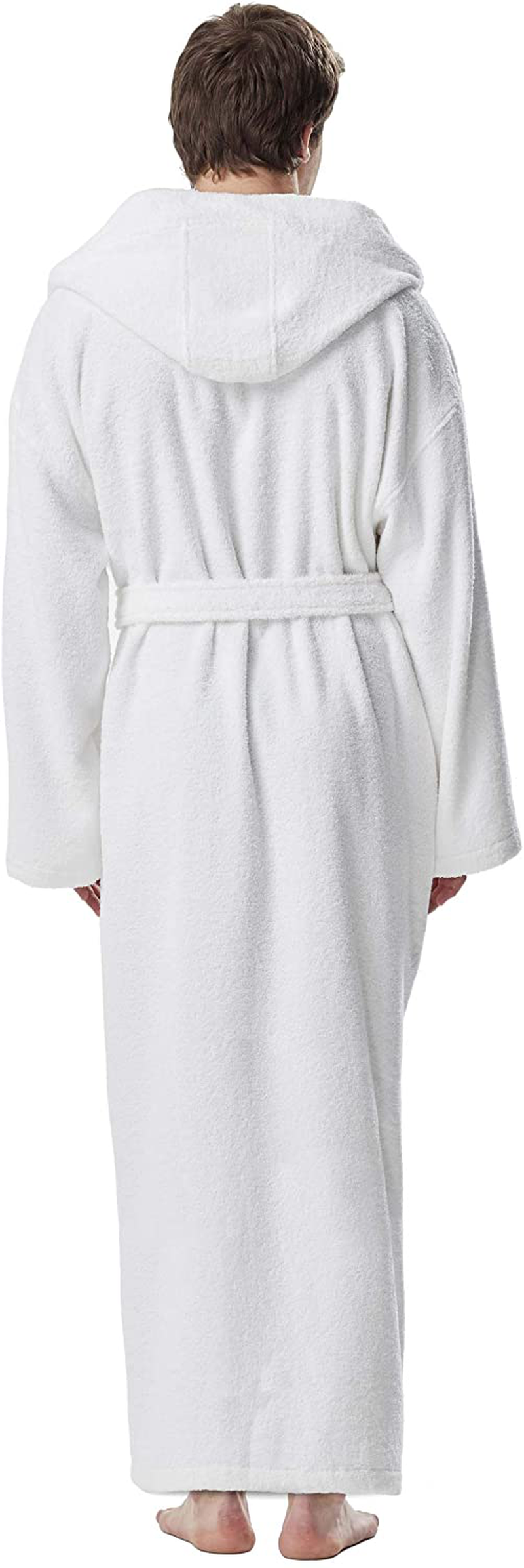 Arus Men'S Hooded Classic Bathrobe Turkish Cotton Robe with Full Length Options Apparel & Accessories > Clothing > Sleepwear & Loungewear > Robes Kylie Max