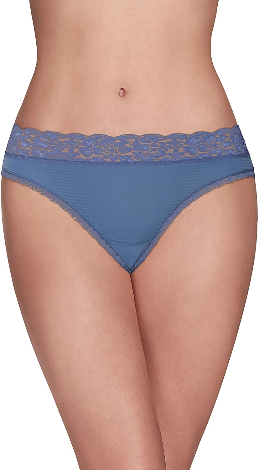Vanity Fair Women'S Flattering Lace Panties Apparel & Accessories > Clothing > Underwear & Socks > Underwear Vanity Fair Bikini - Blue Dusk Stripe Bikini 5