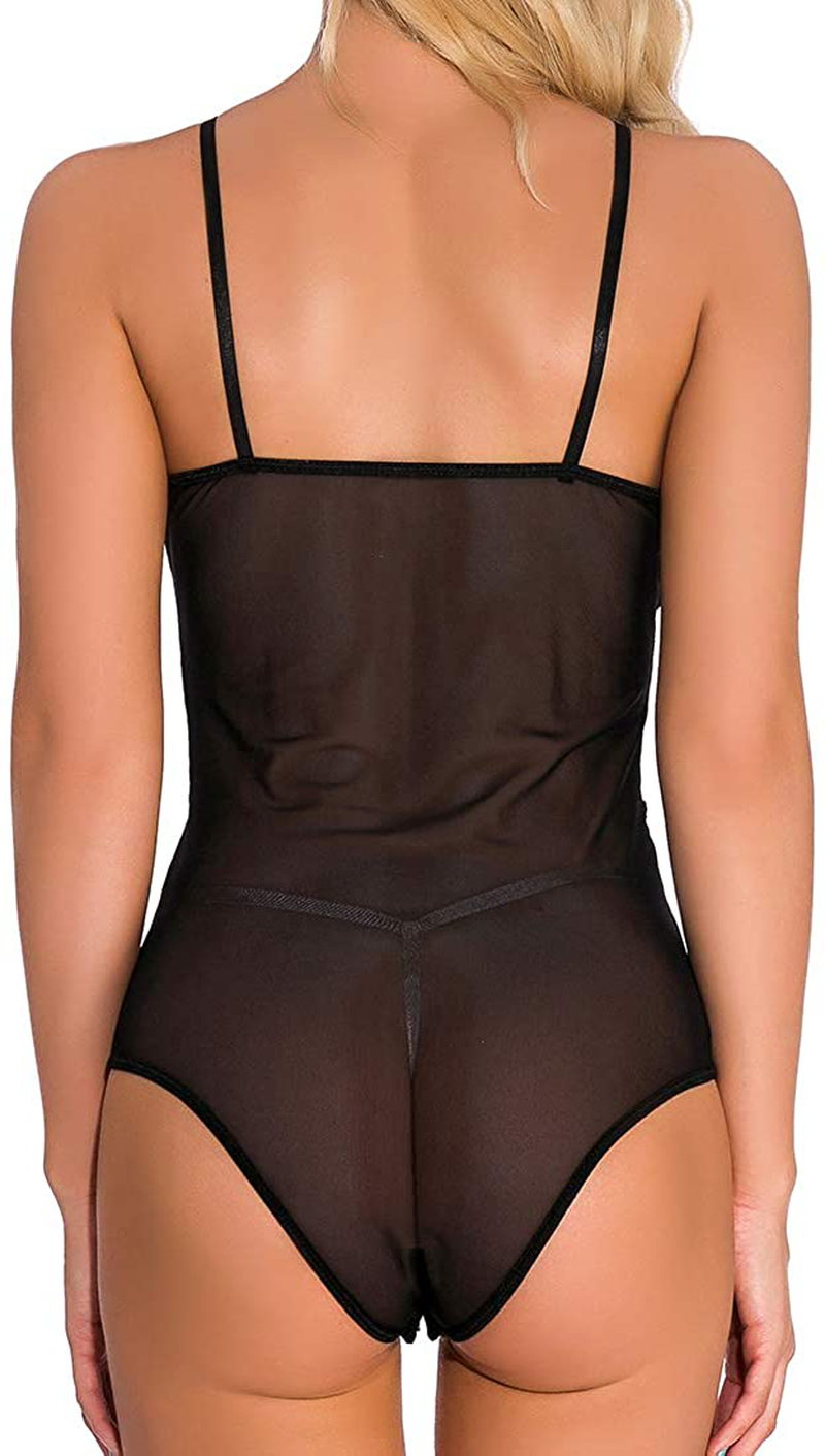WADAYUYU Women Sexy Lace Teddy Lingerie Adjustable Straps Bodysuit One Piece Babydoll Bridal Lingerie Apparel & Accessories > Clothing > Underwear & Socks > Lingerie WADAYUYU
