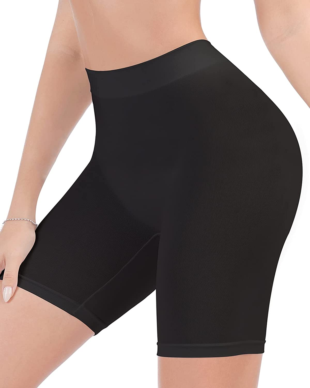 Reamphy 3 Pack Slip Shorts for Women under Dress,Comfortable Smooth Yoga Shorts,Workout Biker Shorts Apparel & Accessories > Clothing > Underwear & Socks > Shapewear Reamphy
