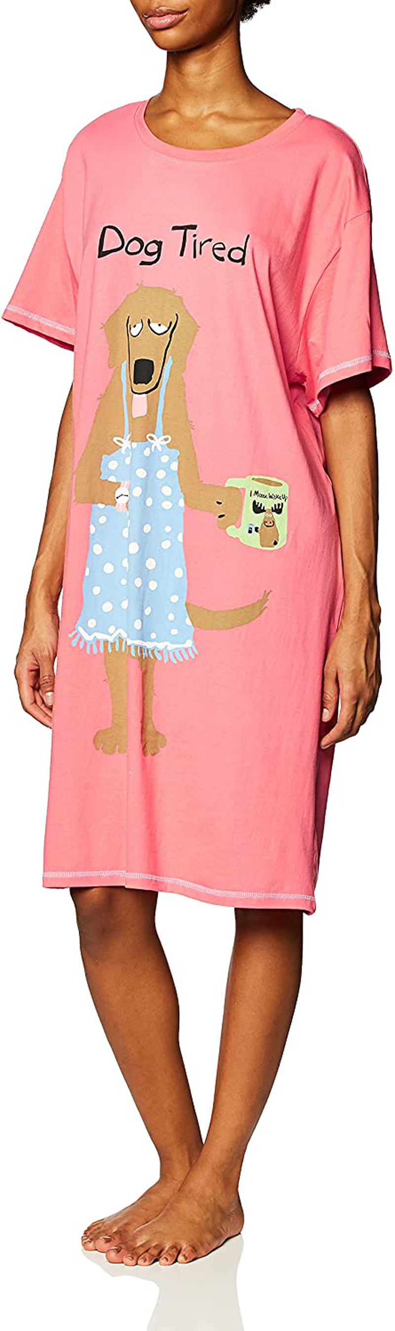 Little Blue House by Hatley Women'S Cats & Dogs Sleepshirts Apparel & Accessories > Clothing > Sleepwear & Loungewear > Nightgowns Kylie Max