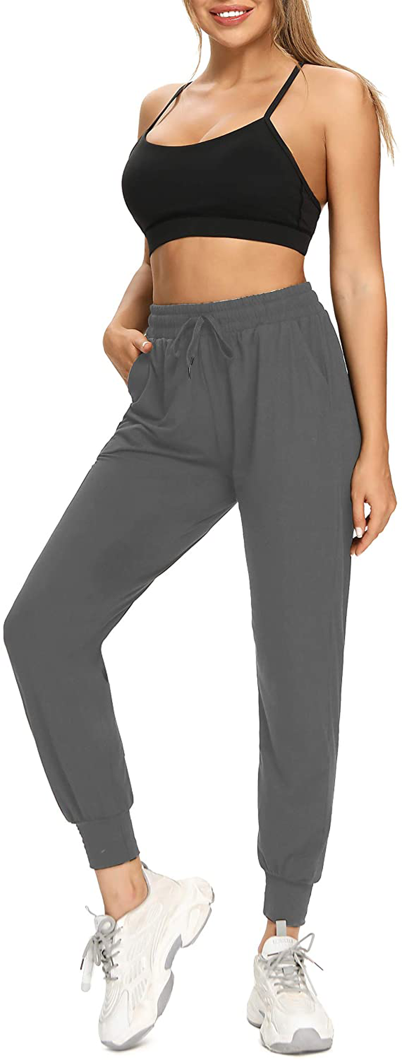 FULLSOFT Sweatpants for Women-Womens Joggers with Pockets Lounge Pants for Yoga Workout Running Apparel & Accessories > Clothing > Activewear Kylie Max