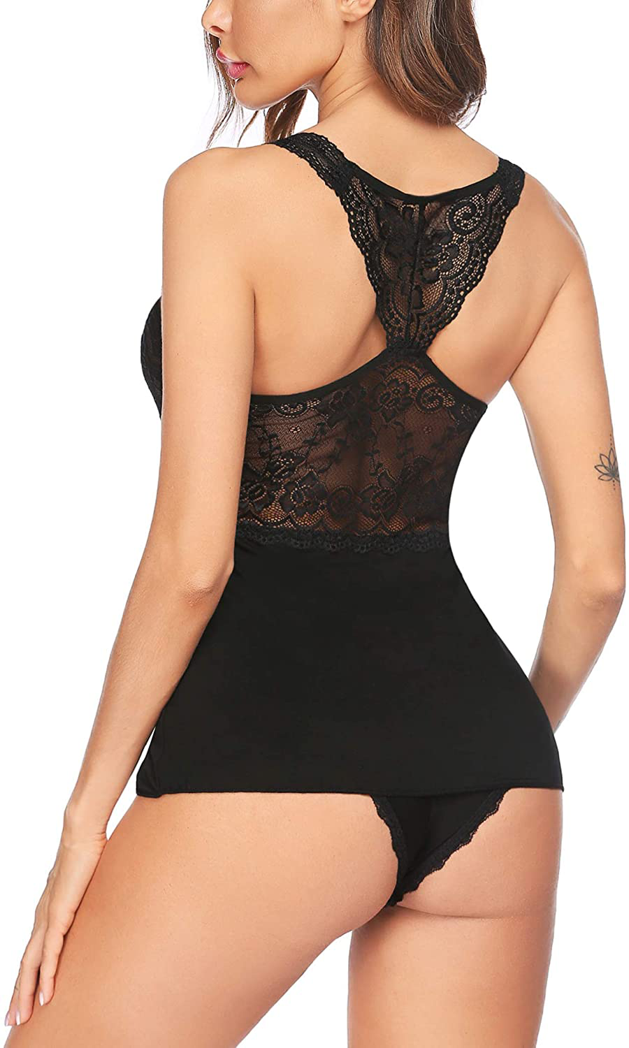 Avidlove Sexy Pajama Set for Women Sexy Lingerie Lace Sleepwear Cami Shorts Set Nightwear Apparel & Accessories > Clothing > Sleepwear & Loungewear Kylie Max