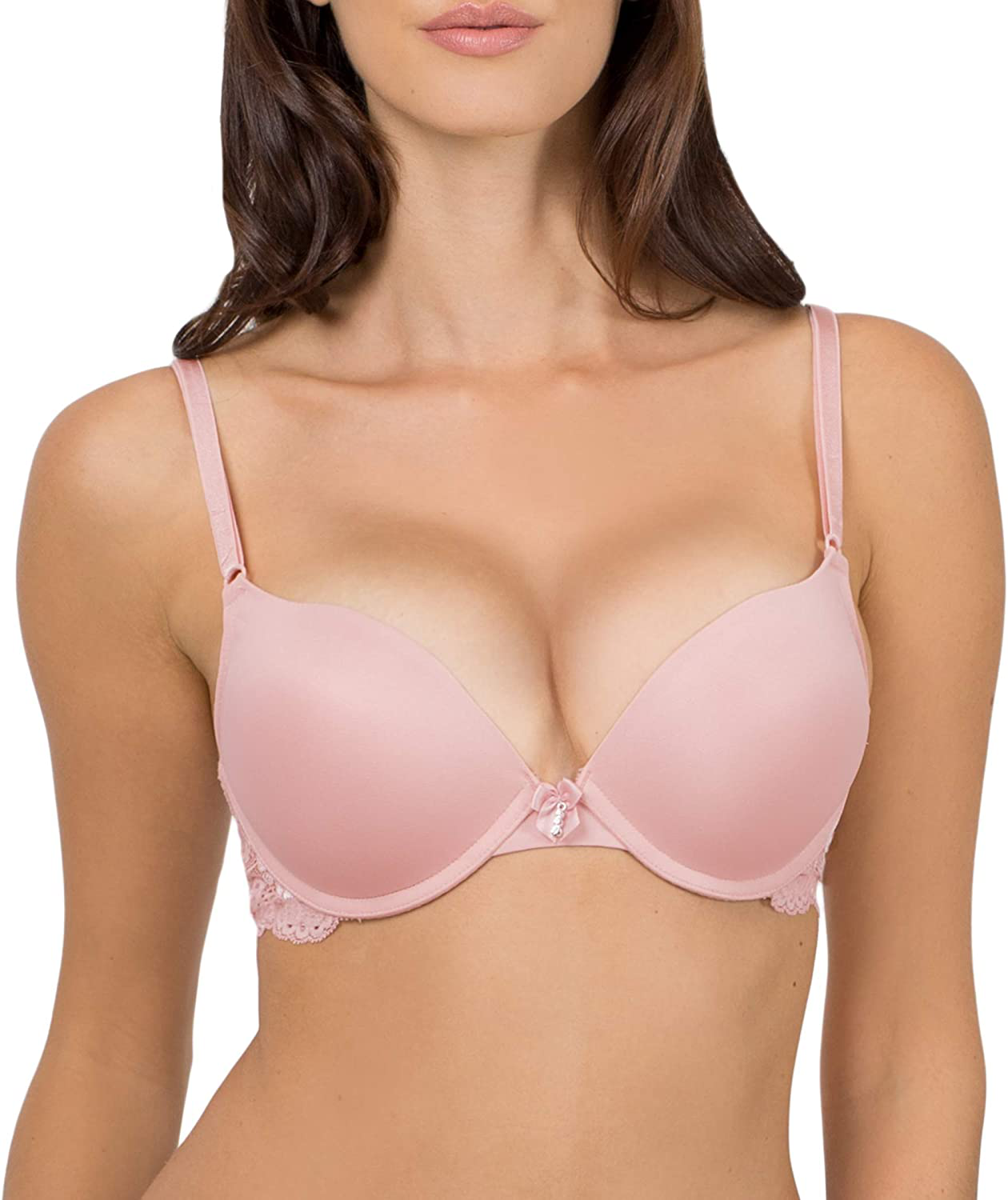 Smart & Sexy Women's Maximum Cleavage Underwire Push up Bra Apparel & Accessories > Clothing > Underwear & Socks > Bras Smart & Sexy Blushing Rose 36A