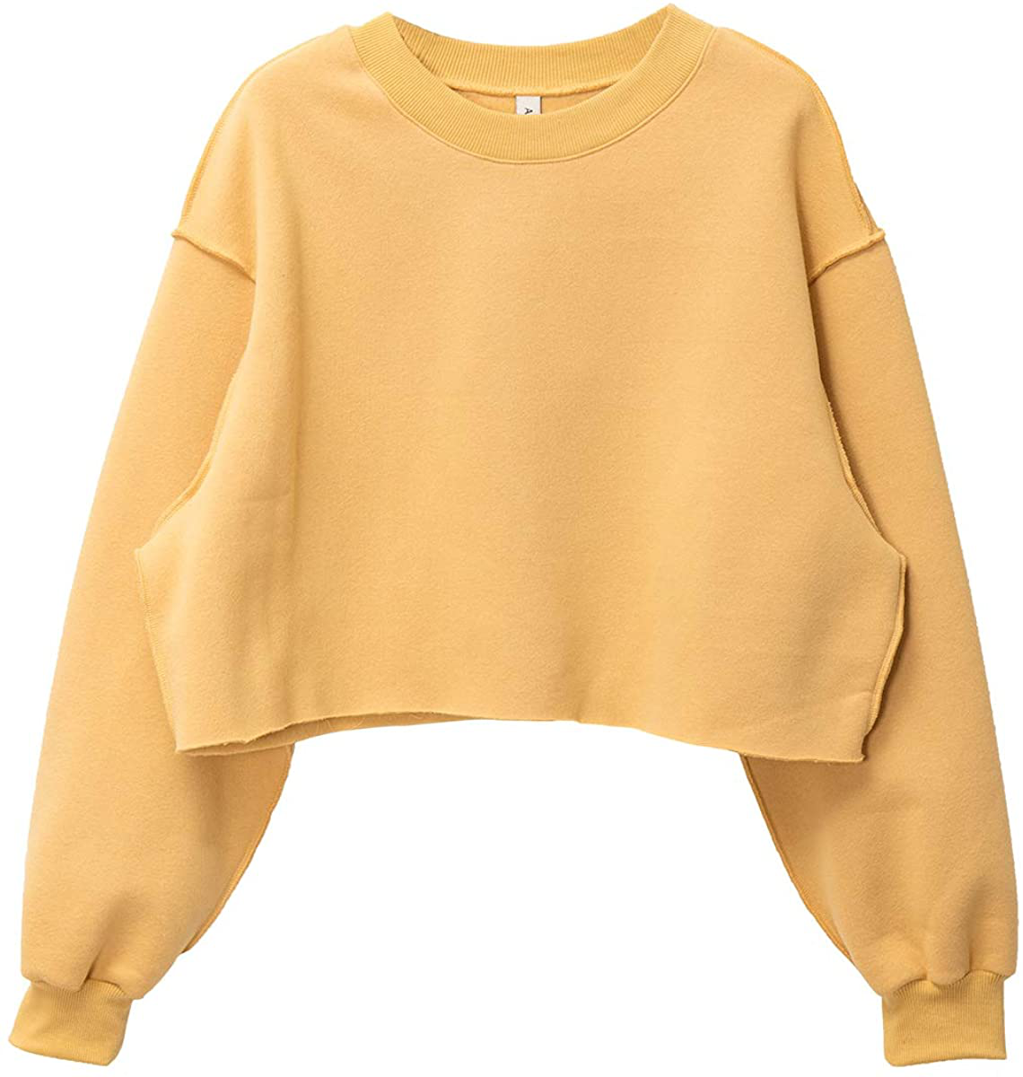 Women Pullover Cropped Hoodies Long Sleeves Sweatshirts Casual Crop Tops for Spring Autumn Winter Apparel & Accessories > Clothing > Activewear Kylie Max