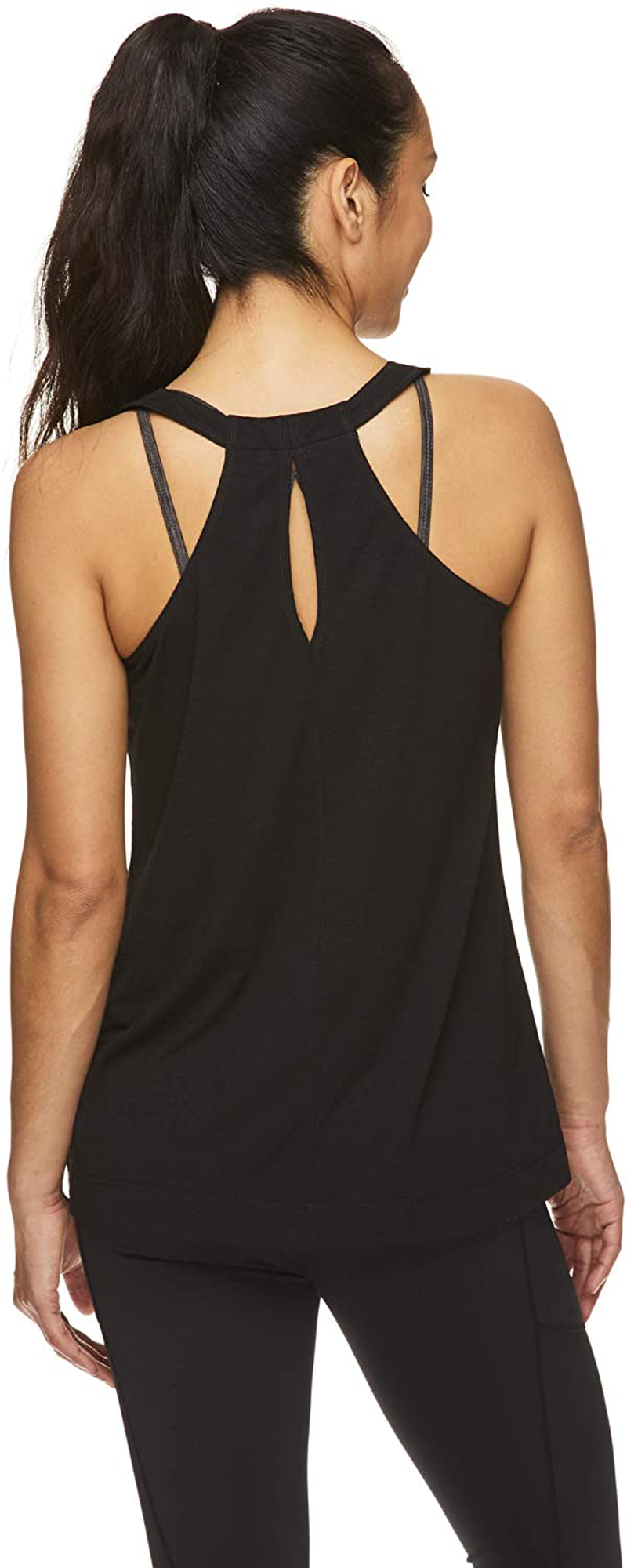 Gaiam Women'S Open Back Yoga Tank Top - Sleeveless Racerback Workout & Gym Shirt Apparel & Accessories > Clothing > Activewear Kylie Max