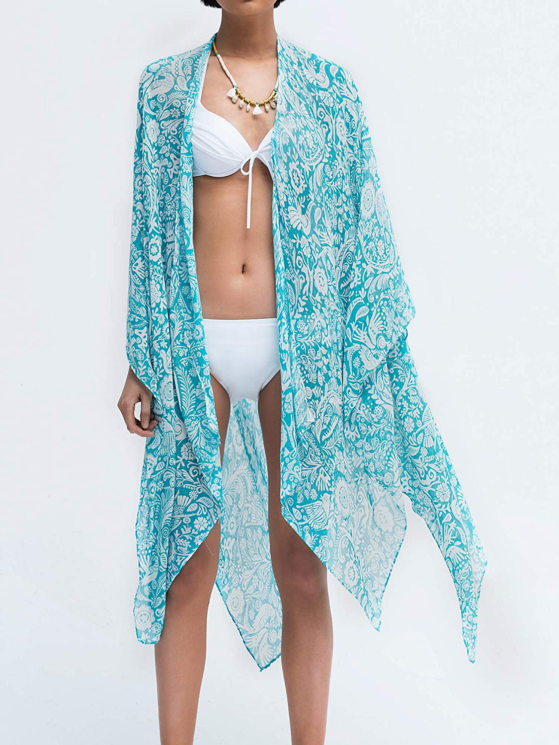 Moss Rose Women Summer Bikini Kimono Bathing Suit Cover Ups for Swimwear Apparel & Accessories > Clothing > Swimwear Kylie Max