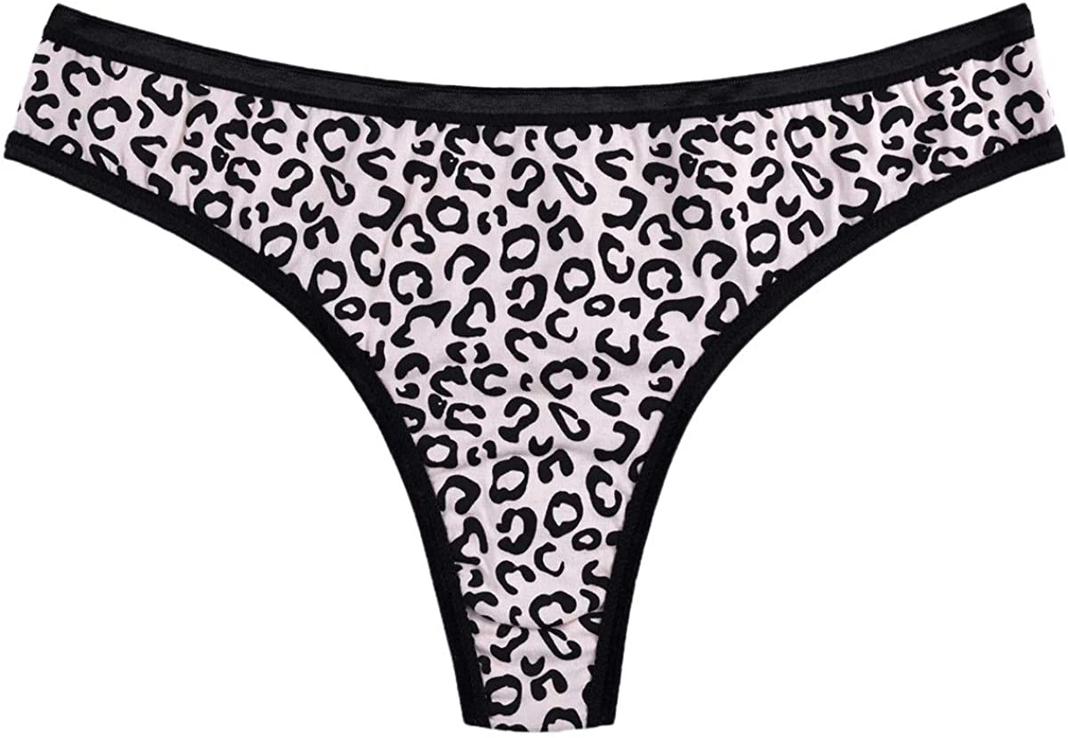 Knitlord 6 Pack Women's Thongs Underwear Cotton Breathable Panties Hipster Bikini Apparel & Accessories > Clothing > Underwear & Socks > Underwear KNITLORD