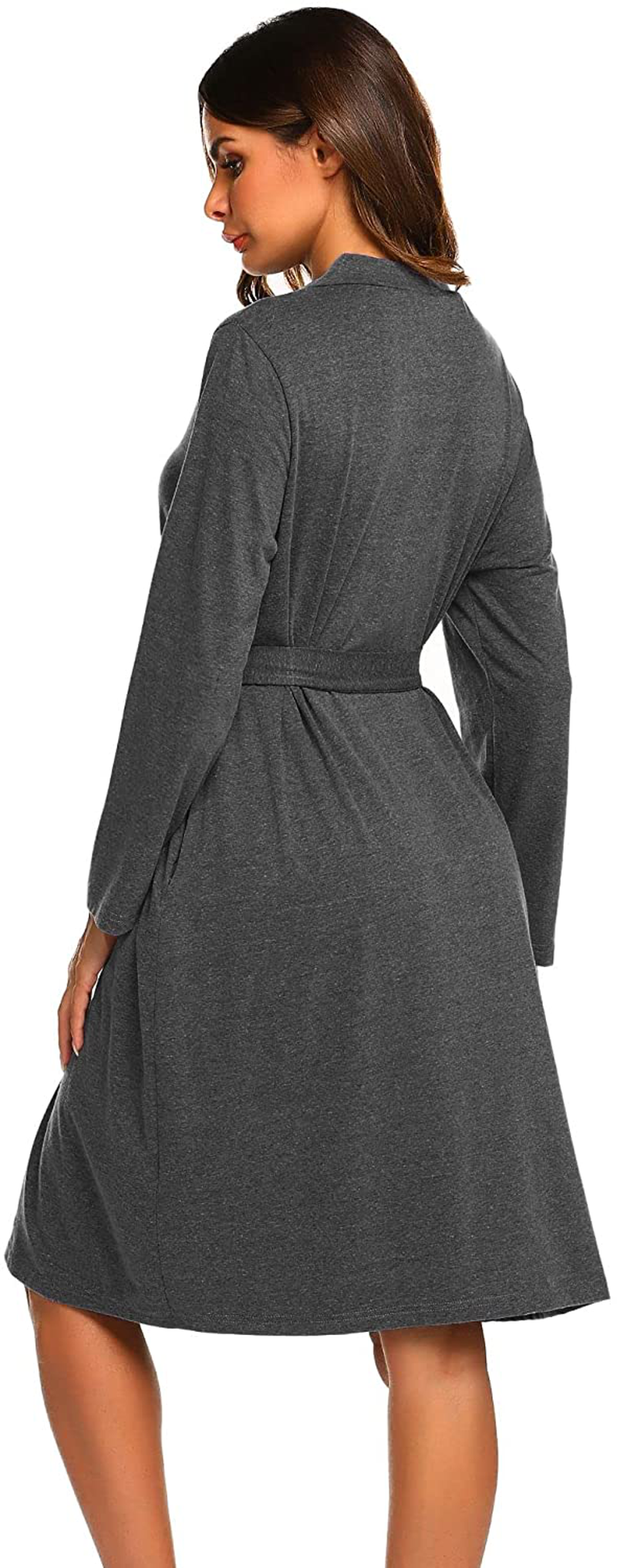 Ekouaer Maternity Robe 3 in 1 Labor Delivery Nursing Gown Hospital Breastfeeding Dress Bathrobes Apparel & Accessories > Clothing > Sleepwear & Loungewear > Robes Kylie Max