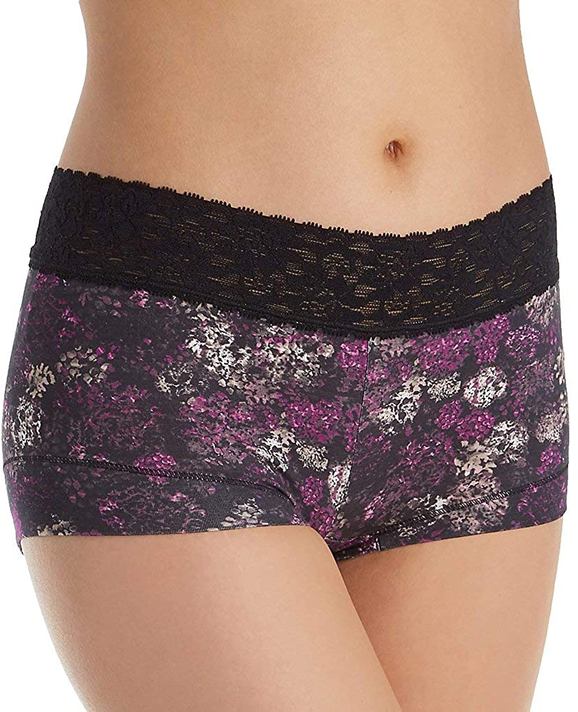 Maidenform Women'S Dream Cotton with Lace Boyshort Apparel & Accessories > Clothing > Underwear & Socks > Underwear Maidenform Razzle Romance Floral 5