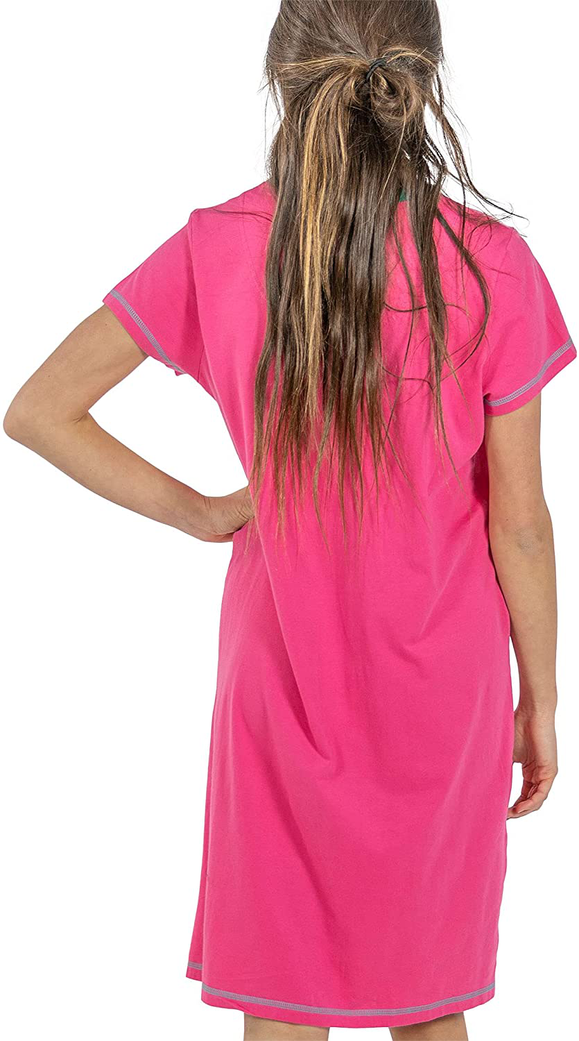 Lazy One V-Neck Nightshirts for Women, Farm Animal Designs Apparel & Accessories > Clothing > Sleepwear & Loungewear > Nightgowns Kylie Max