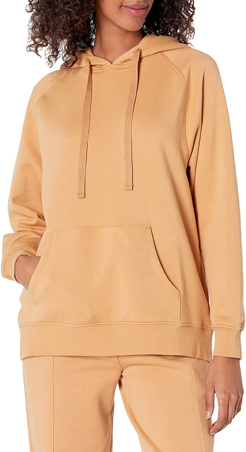 The Drop Women'S Renee Street-Fleece Coverstitched Utility Hoodie Apparel & Accessories > Clothing > Activewear Kylie Max