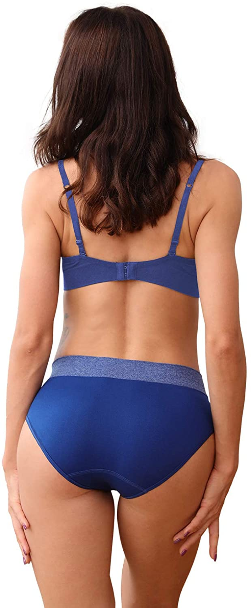 Women'S Low/High Waist Seamless Underwear Soft Full Coverage Ladies Panties Colorful Breathable Stretch Briefs 5-Pack Apparel & Accessories > Clothing > Underwear & Socks > Underwear LALESTE