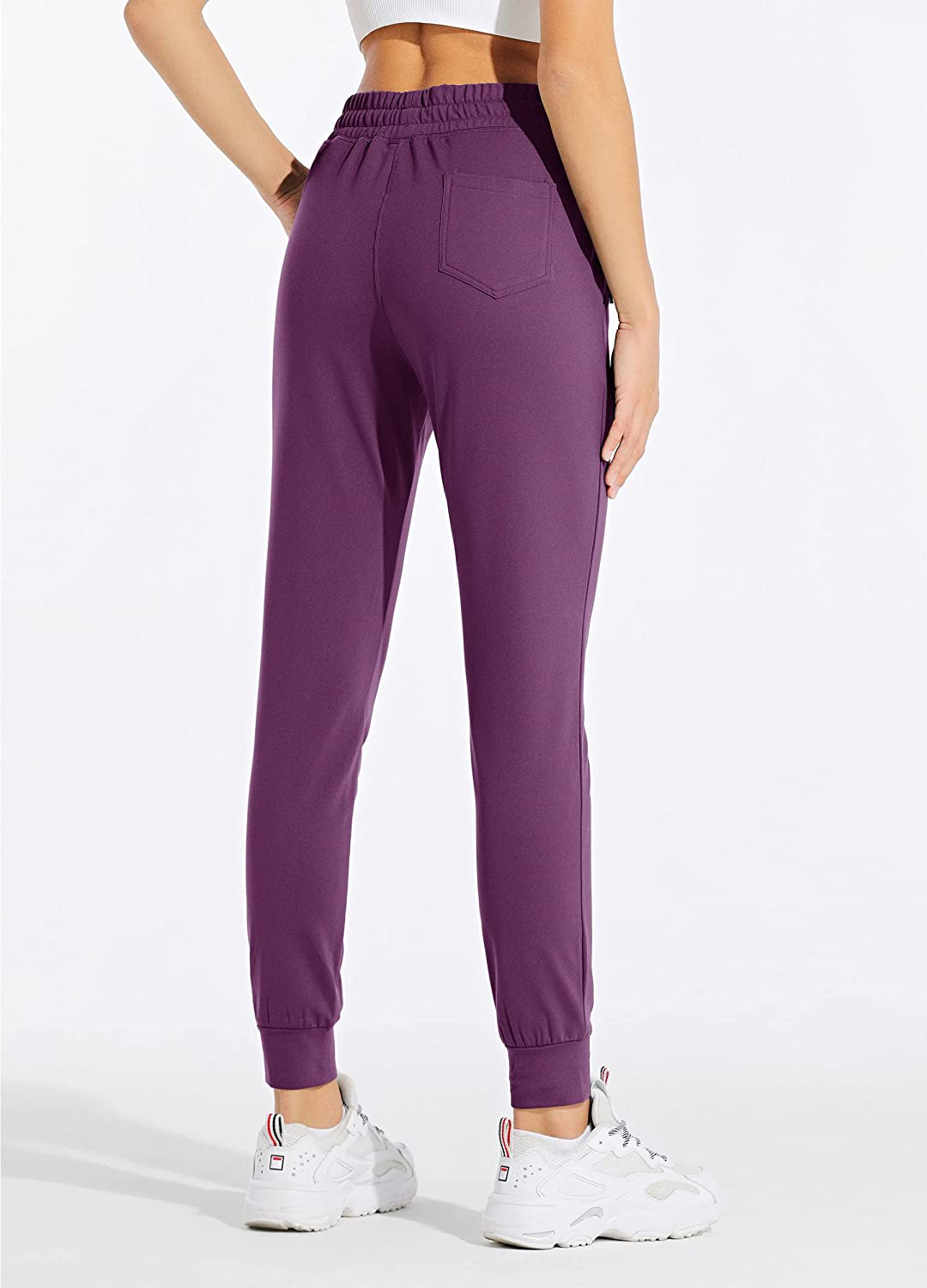 Willit Women'S Fleece Lined Joggers Warm Pants Running Thermal Sweatpants Winter Athletic Water Resistant with Pockets Apparel & Accessories > Clothing > Activewear Kylie Max
