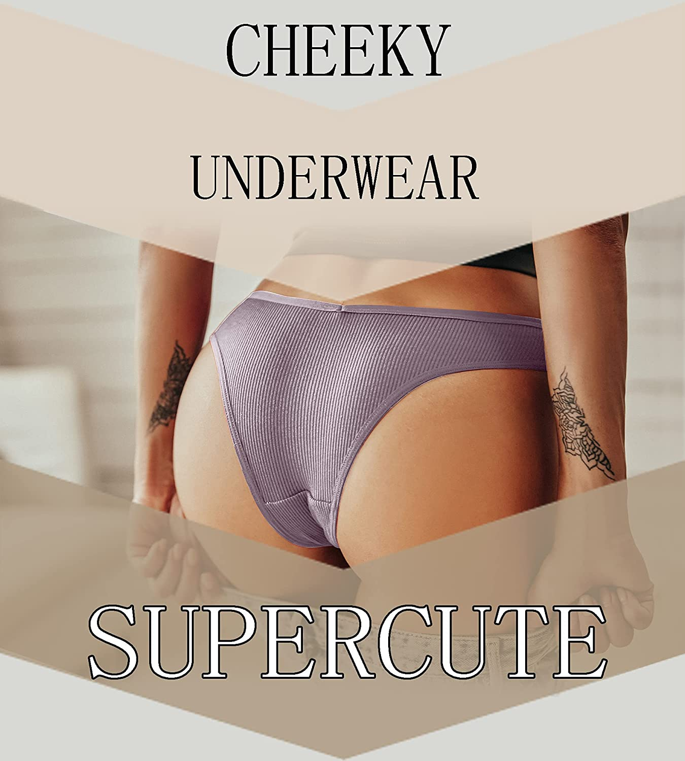 FINETOO 10 Pack Womens Cotton Underwear Sexy Stretch Bikini Panties Low Rise Hipster Ladies Soft V-Waist Cheeky S-XL Apparel & Accessories > Clothing > Underwear & Socks > Underwear KYLIE MAX