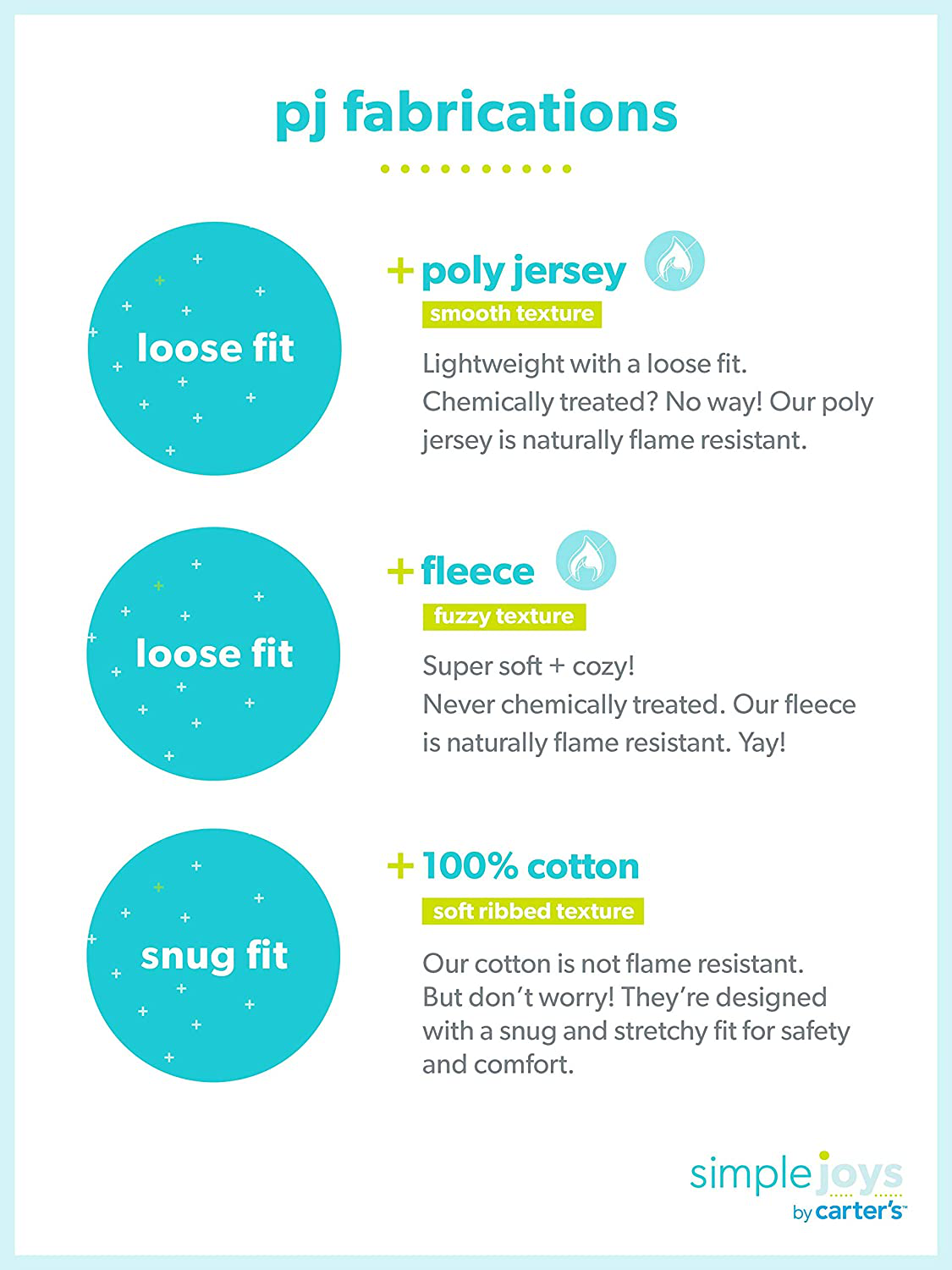 Simple Joys by Carter'S Toddler and Baby Boys' Loose Fit Fleece Footed Pajamas, Pack of 3 Apparel & Accessories > Clothing > Sleepwear & Loungewear > Pajamas Kylie Max