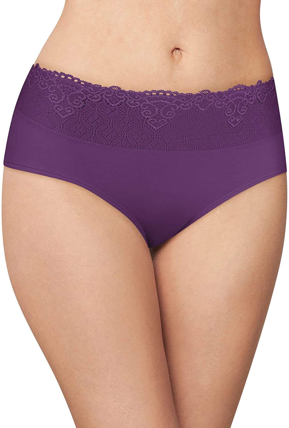 Bali Women'S Passion for Comfort Hipster Panty Apparel & Accessories > Clothing > Underwear & Socks > Underwear Bali Blackberry Jam Lace 8