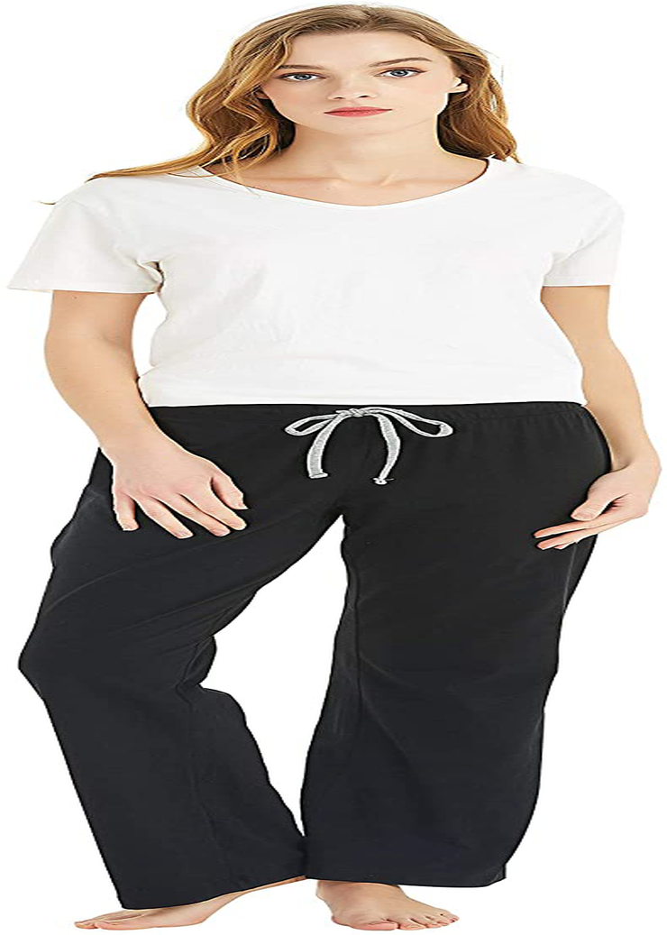 U2SKIIN Womens Cotton Pajama Pants, Comfortable Pajama Pants for Lounge Soft Lightweight Sleep Pj Bottoms for Women Apparel & Accessories > Clothing > Sleepwear & Loungewear > Pajamas Kylie Max
