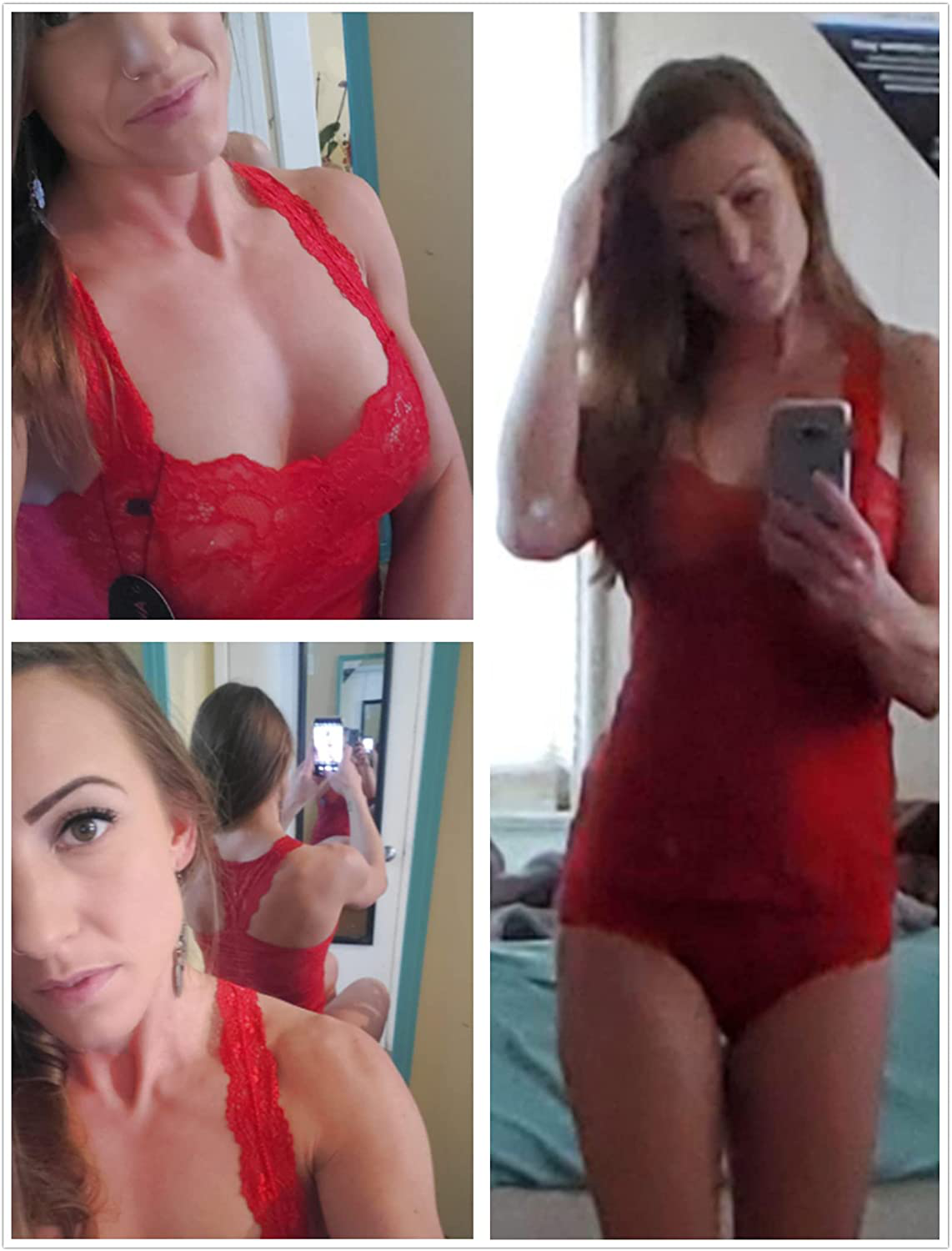 Avidlove Sexy Pajama Set for Women Sexy Lingerie Lace Sleepwear Cami Shorts Set Nightwear Apparel & Accessories > Clothing > Sleepwear & Loungewear Kylie Max