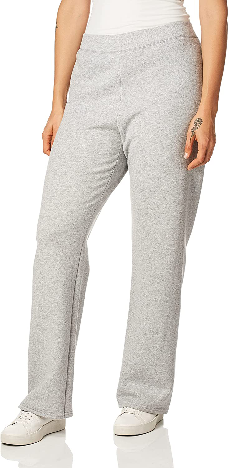 Hanes Women'S Ecosmart Open Bottom Leg Sweatpants Apparel & Accessories > Clothing > Activewear Kylie Max