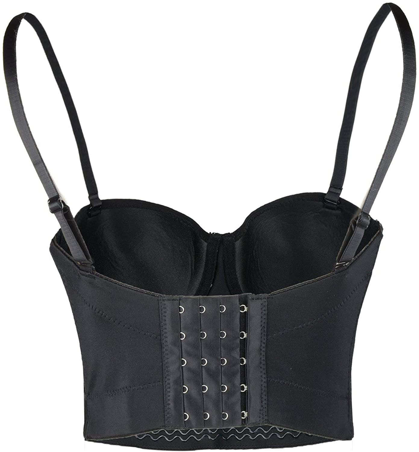 ELLACCI Women'S Diamond Pearls Beaded Rhinestone Bustier Crop Top Corset Tube Top Apparel & Accessories > Clothing > Underwear & Socks > Lingerie ELLACCI