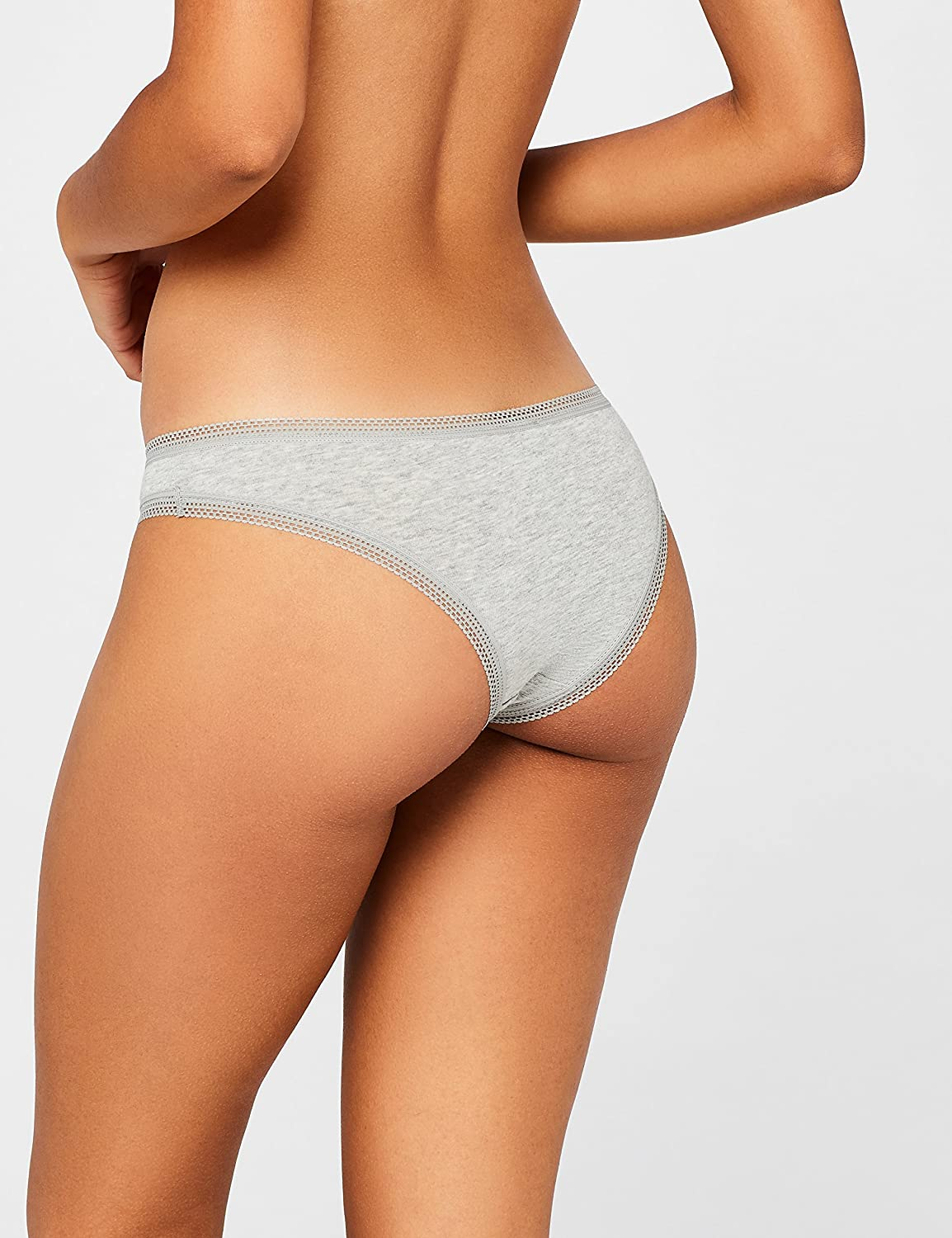 Iris & Lilly Women'S Cotton Brazilian Underwear, Pack of 5 Apparel & Accessories > Clothing > Underwear & Socks > Underwear Iris & Lilly