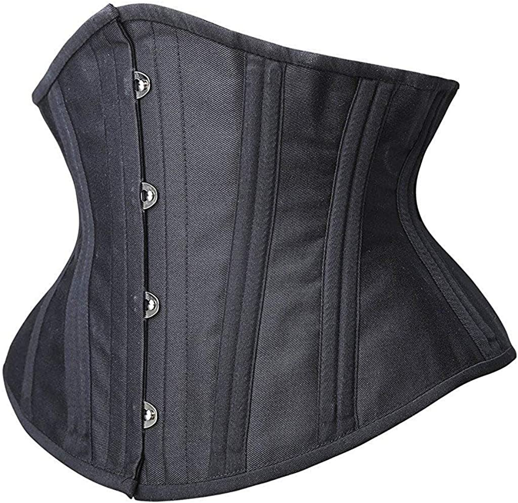 SHAPERX Women'S Heavy Duty Corset Double Steel Boned Waist Trainer Corsets Underbust Body Shaper Apparel & Accessories > Clothing > Underwear & Socks > Lingerie SHAPERX