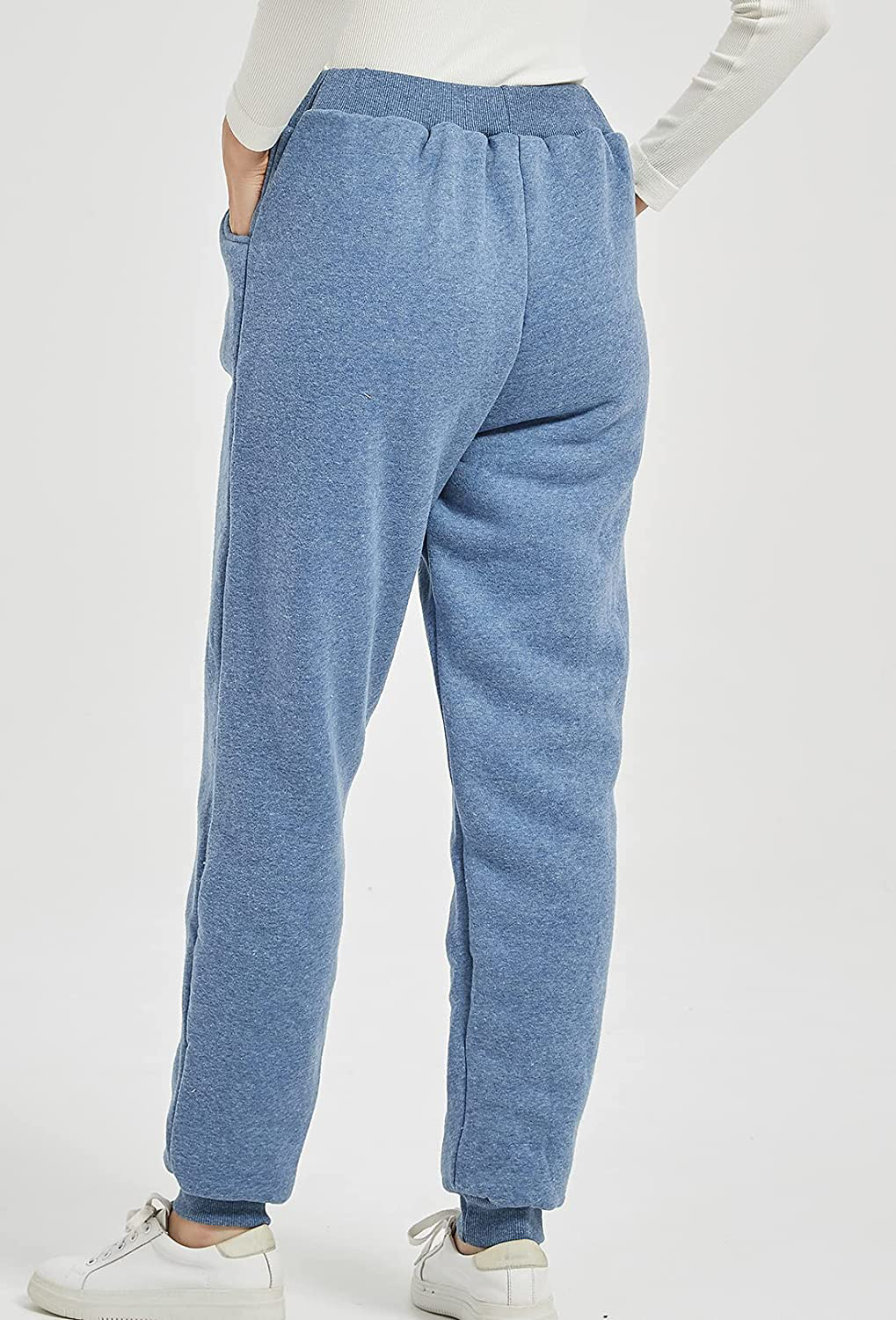 Flygo Women'S Winter Warm Fleece Joggers Pants Sherpa Lined Athletic Active Sweatpants Apparel & Accessories > Clothing > Activewear Kylie Max