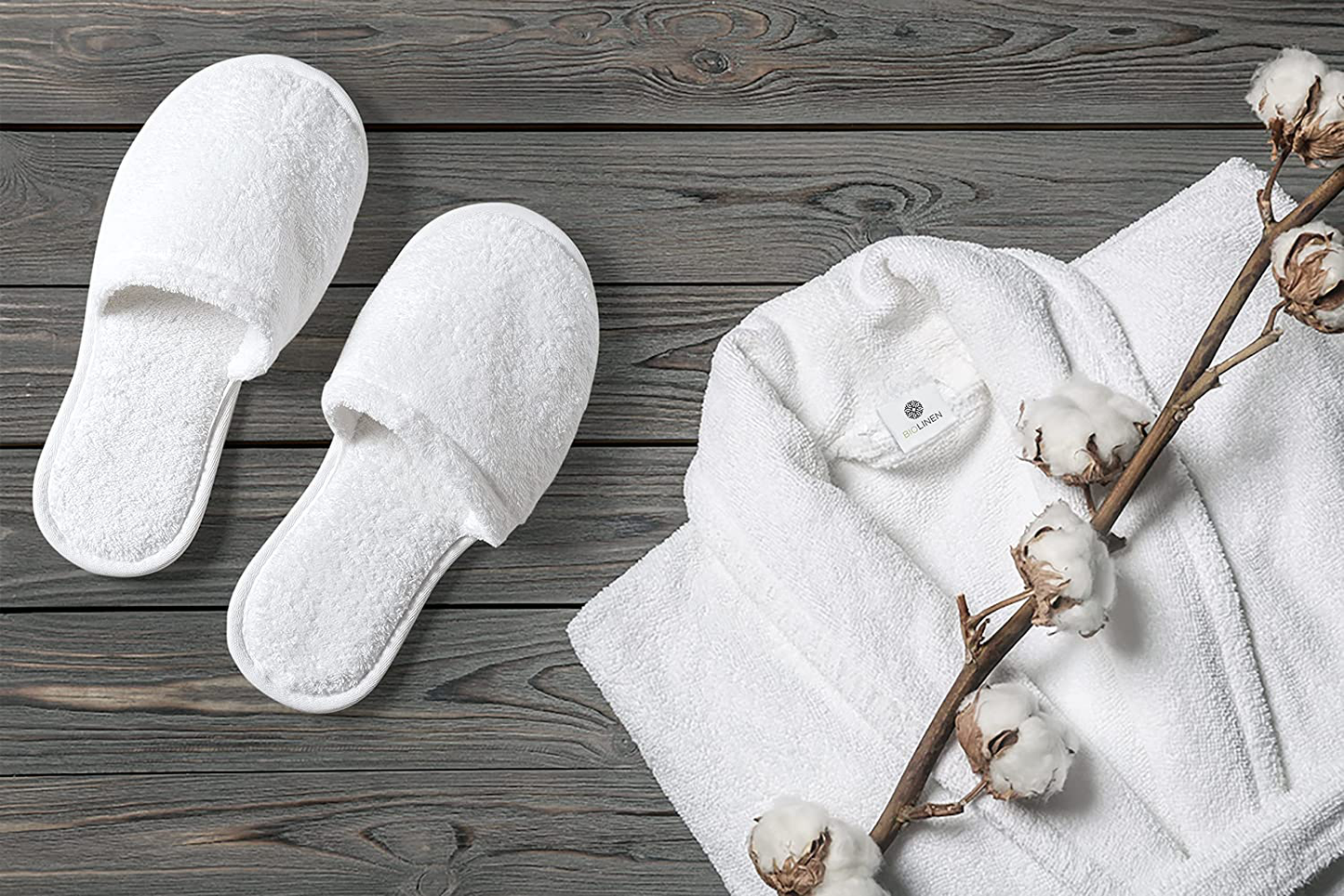 Luxury Cotton Terry Shawl Bathrobe Collar Robe with Slippers Bathrobe for Men & Women 100% Combed Terry Unisex Spa Robe - Premium Quality Bathrobe Apparel & Accessories > Clothing > Sleepwear & Loungewear > Robes Kylie Max