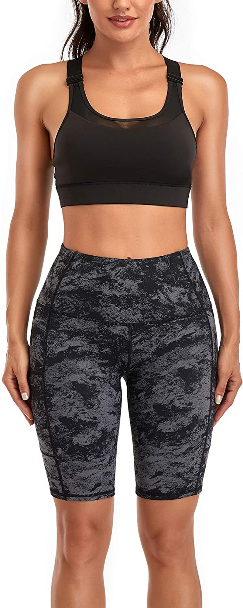 Oalka Women'S Short Yoga Side Pockets High Waist Workout Running Shorts Apparel & Accessories > Clothing > Shorts Kylie Max