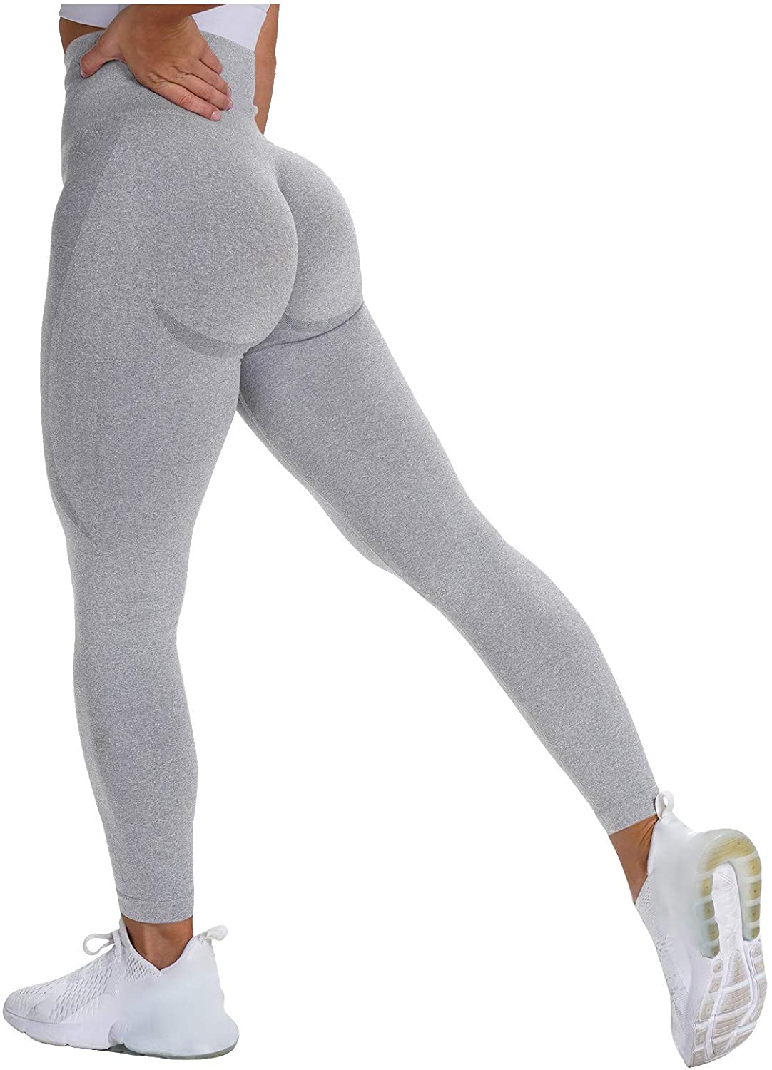 Burband Solid High Waisted Leggings for Women Regular Fit Soft Tummy Control Slimming Yoga Pants Workout Running Joggers Apparel & Accessories > Clothing > Underwear & Socks > Shapewear Burband